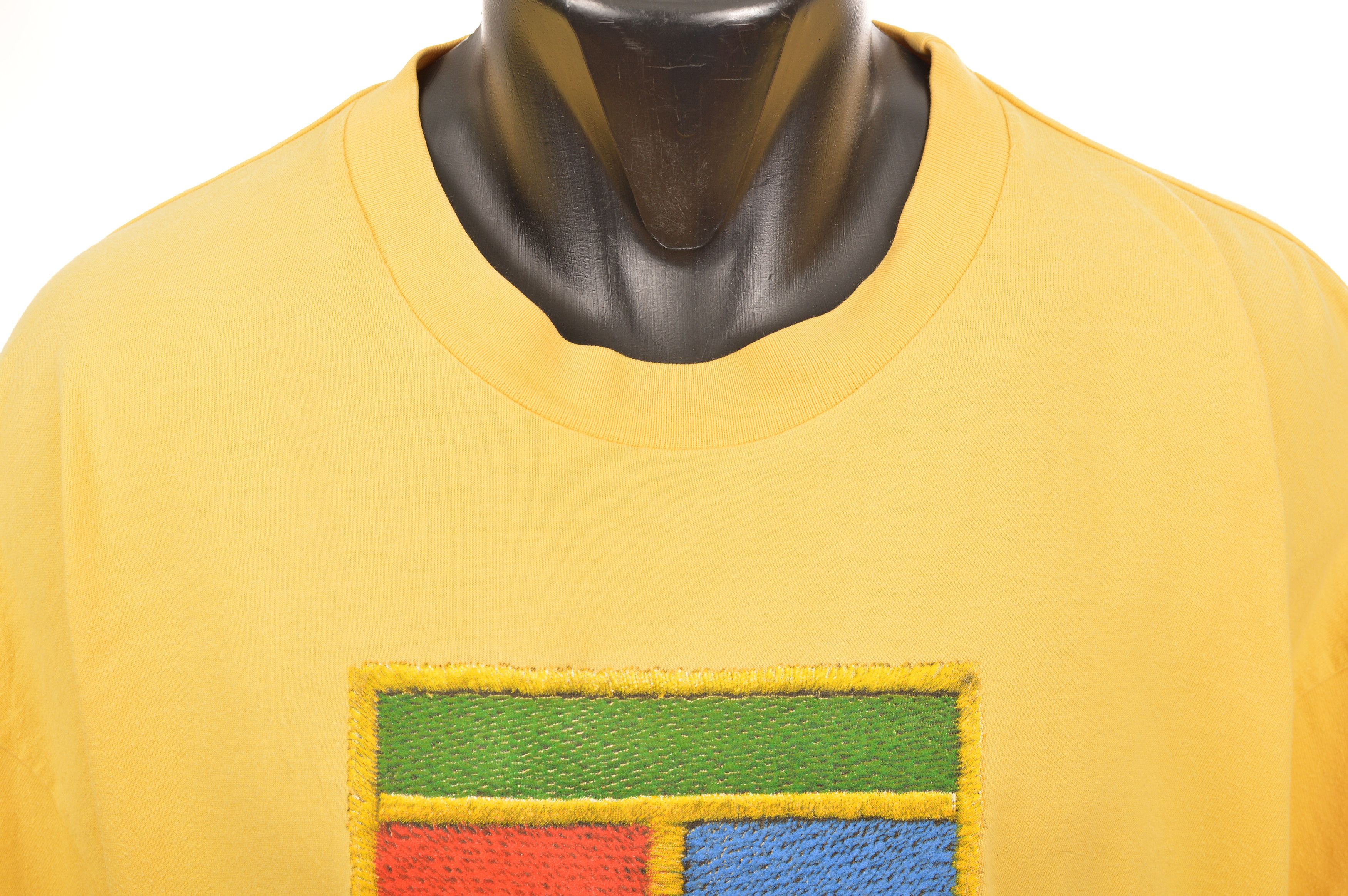 Nike Nike Challenge Court Vintage Yellow Big Logo T-Shirt Size US XL / EU 56 / 4 - 3 Thumbnail