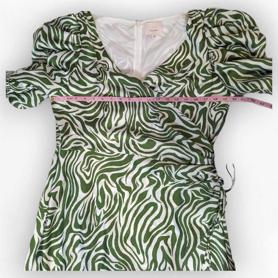 Cinq a Sept Cinq a Sept Kacy maxi dress size 14 green zebra print Size XL / US 12-14 / IT 48-50 - 12 Thumbnail