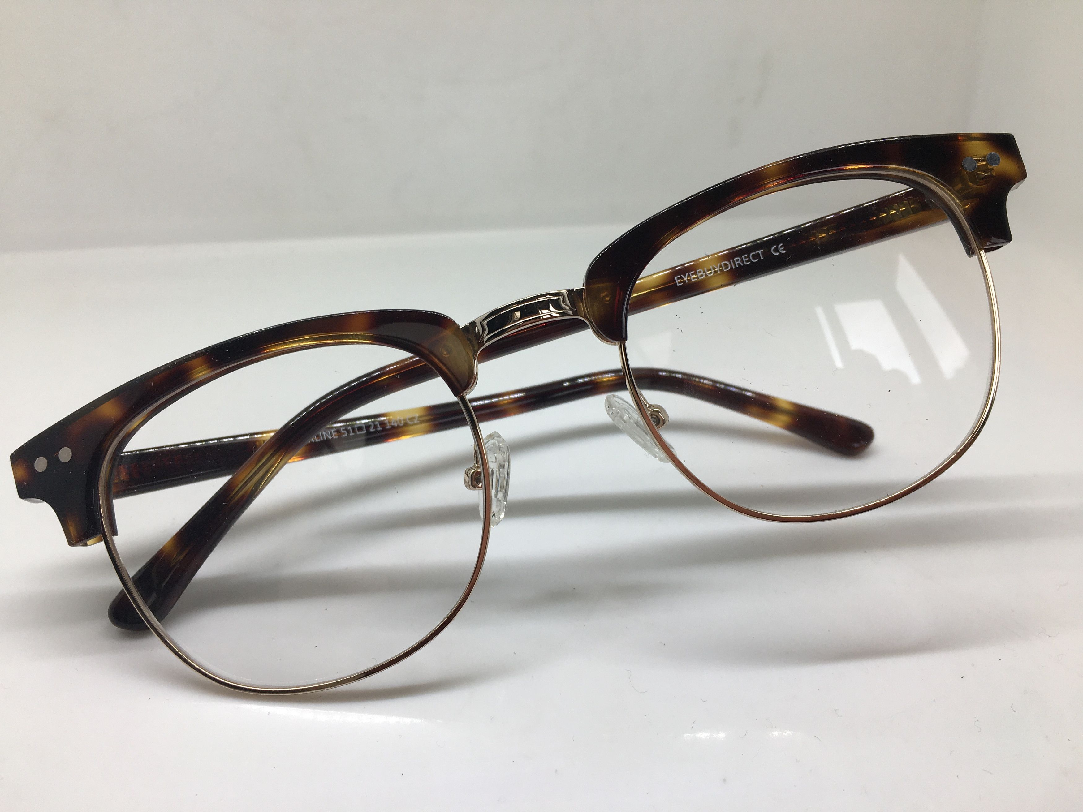 Other Eyebuydirect Borderline Tortoise Gold Malcolm X Eyeglasses Size ONE SIZE - 5 Thumbnail