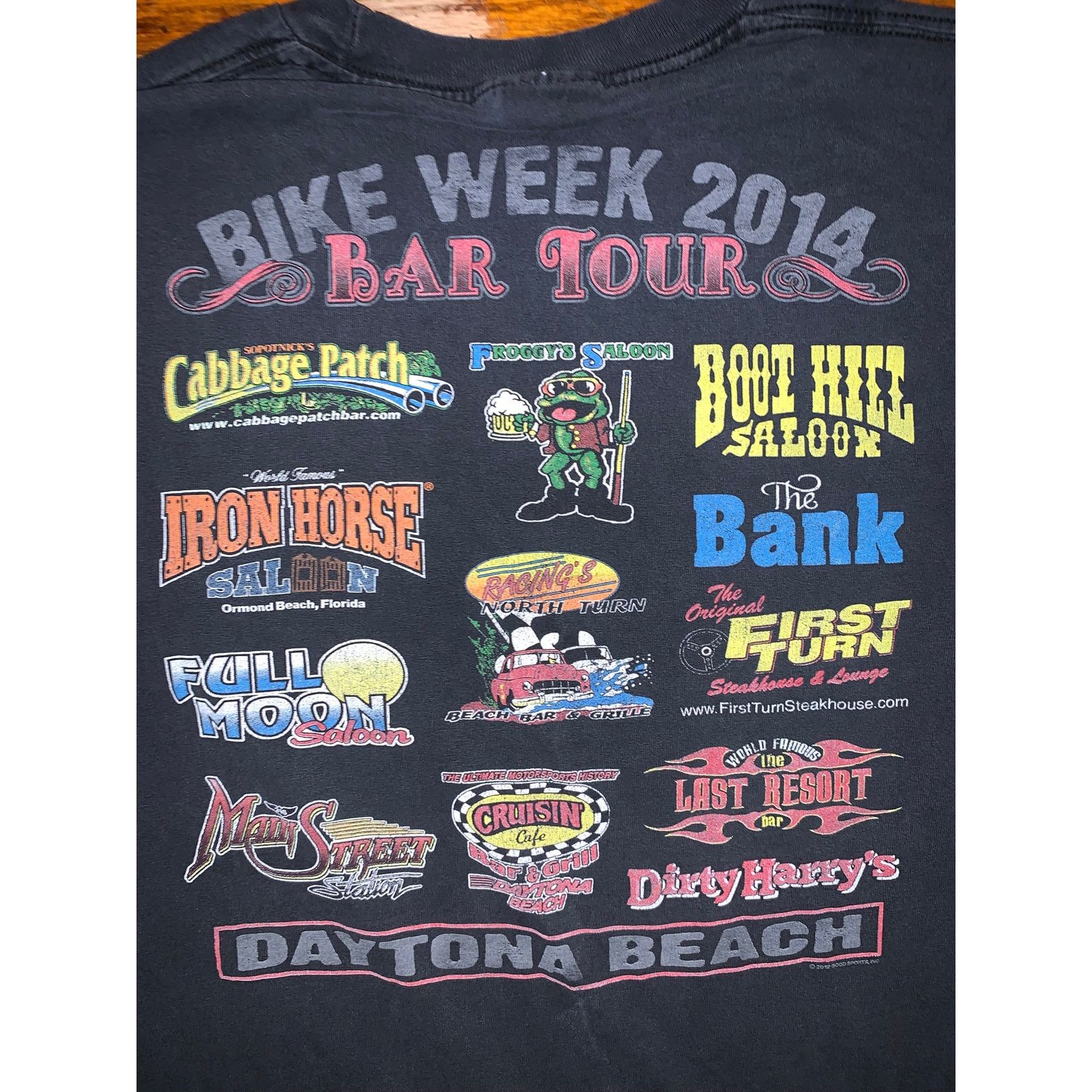 Daytona × Harley Davidson × Other Daytona Bike Week 2014 Bar Tour T Shirt XL Distressed Size US XL / EU 56 / 4 - 1 Thumbnail