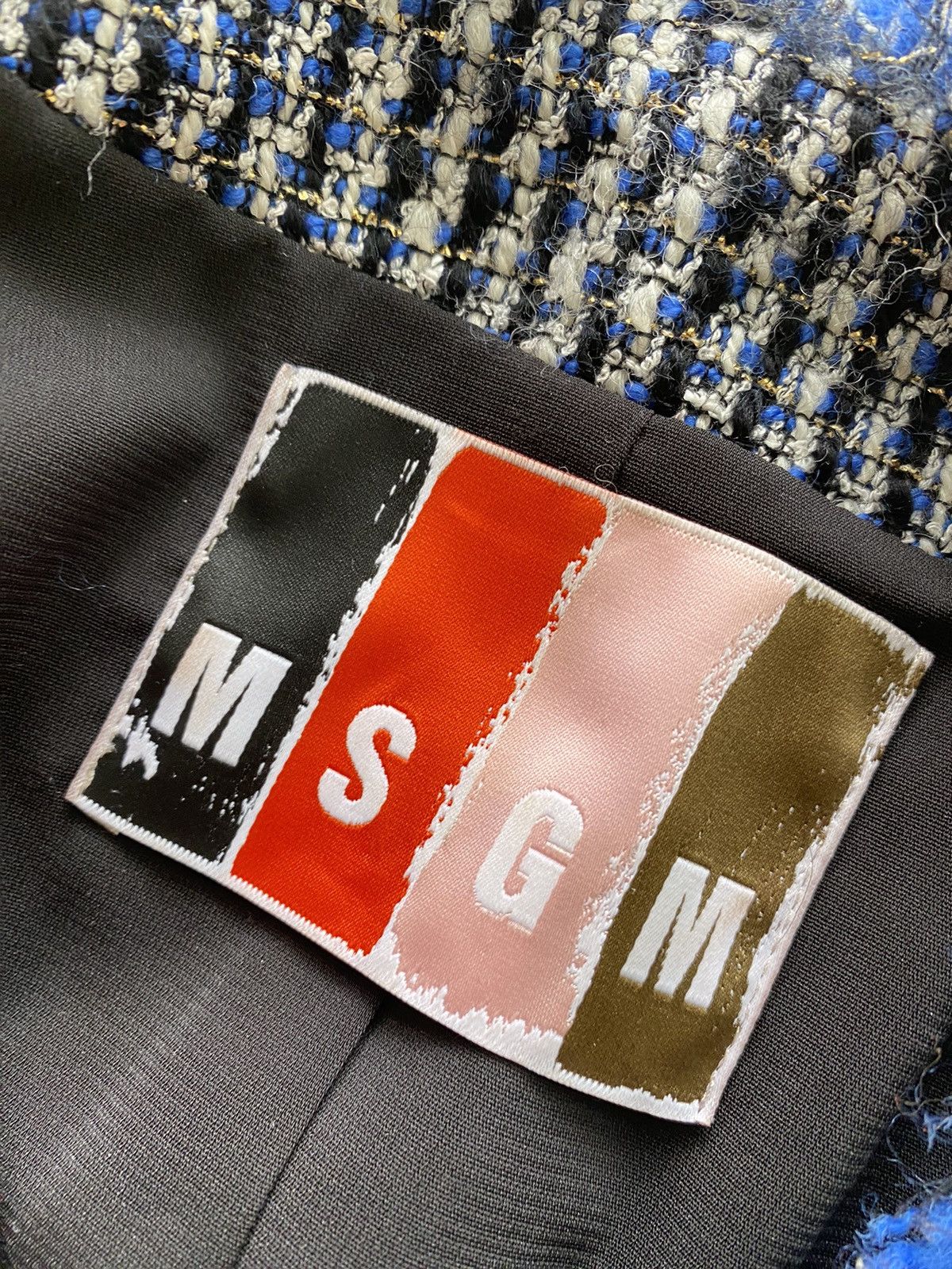 MSGM MSGM crystal runway knit archive crop blazer Size S / US 4 / IT 40 - 4 Thumbnail