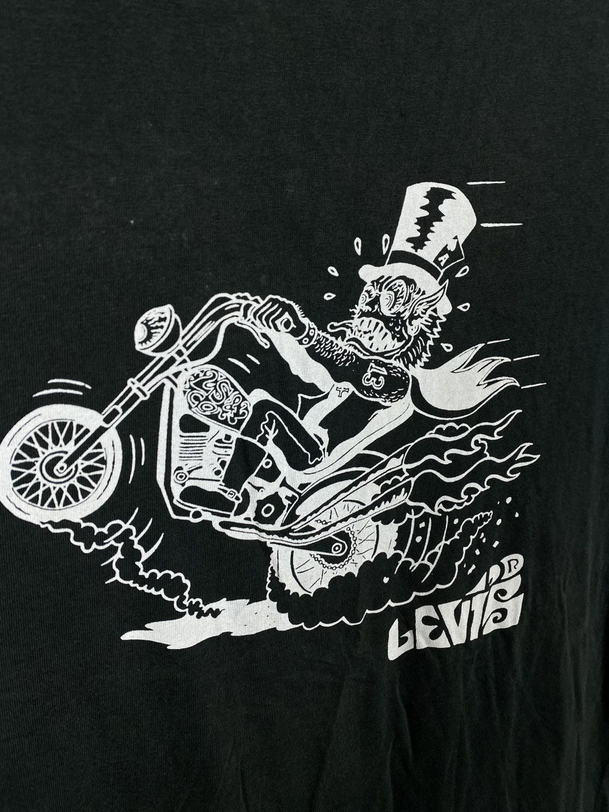Levi's Vintage Clothing 🛣️Vintage 90s T-Shirt Levi’s Red Tab Biker VTG Demon Tee🛣️ Size US M / EU 48-50 / 2 - 6 Thumbnail