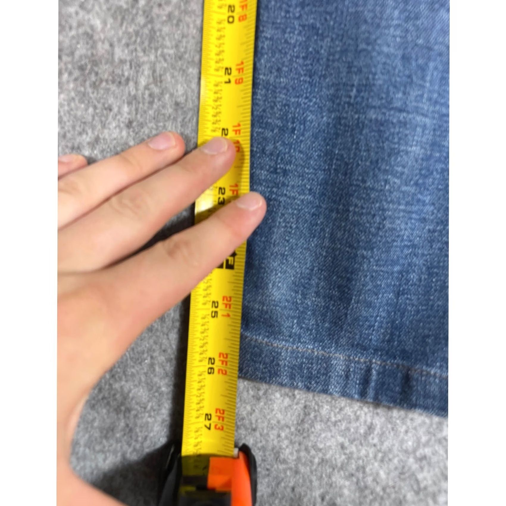 Vintage VINTAGE Supply & Industry Denim Slim Jeans Mens 28x26 Blue Button Fly Slim Skinny 5-Pocket Design Inseam 26 Size US 28 / EU 44 - 6 Thumbnail