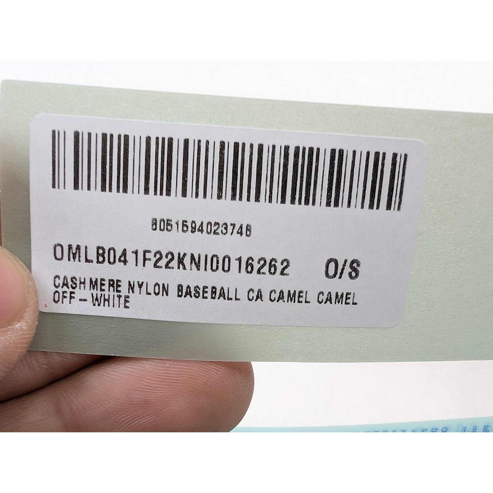 Off-White o1rshd1 Q:4 / Size: OS / Cashmere Nylon Baseball Cap / Hat Size ONE SIZE - 23 Thumbnail