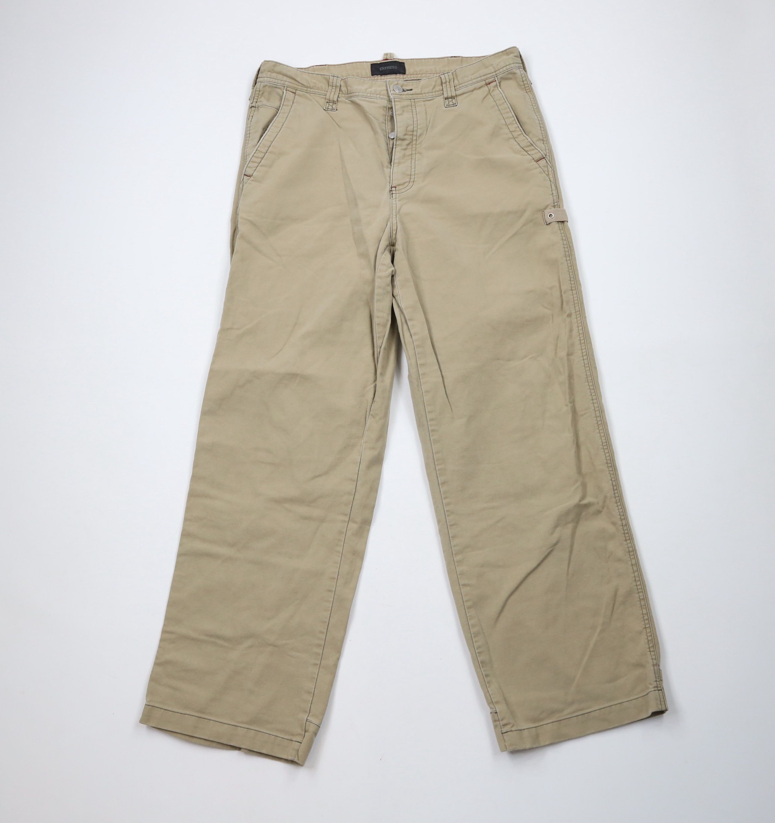 Express × Vintage Vintage Y2K Express Fly Baggy Wide Leg Skateboard Pants Size US 34 / EU 50 - 1 Thumbnail