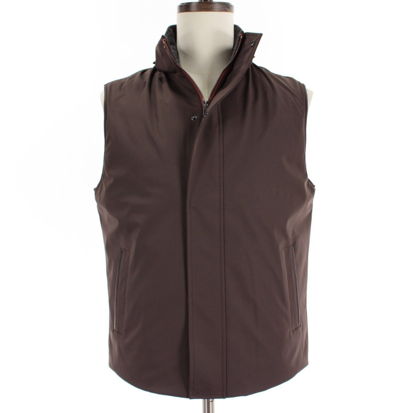 Luciano Barbera Luciano Barbera Vest Size M US In Brown Polyamide Size US M / EU 48-50 / 2 - 7 Thumbnail