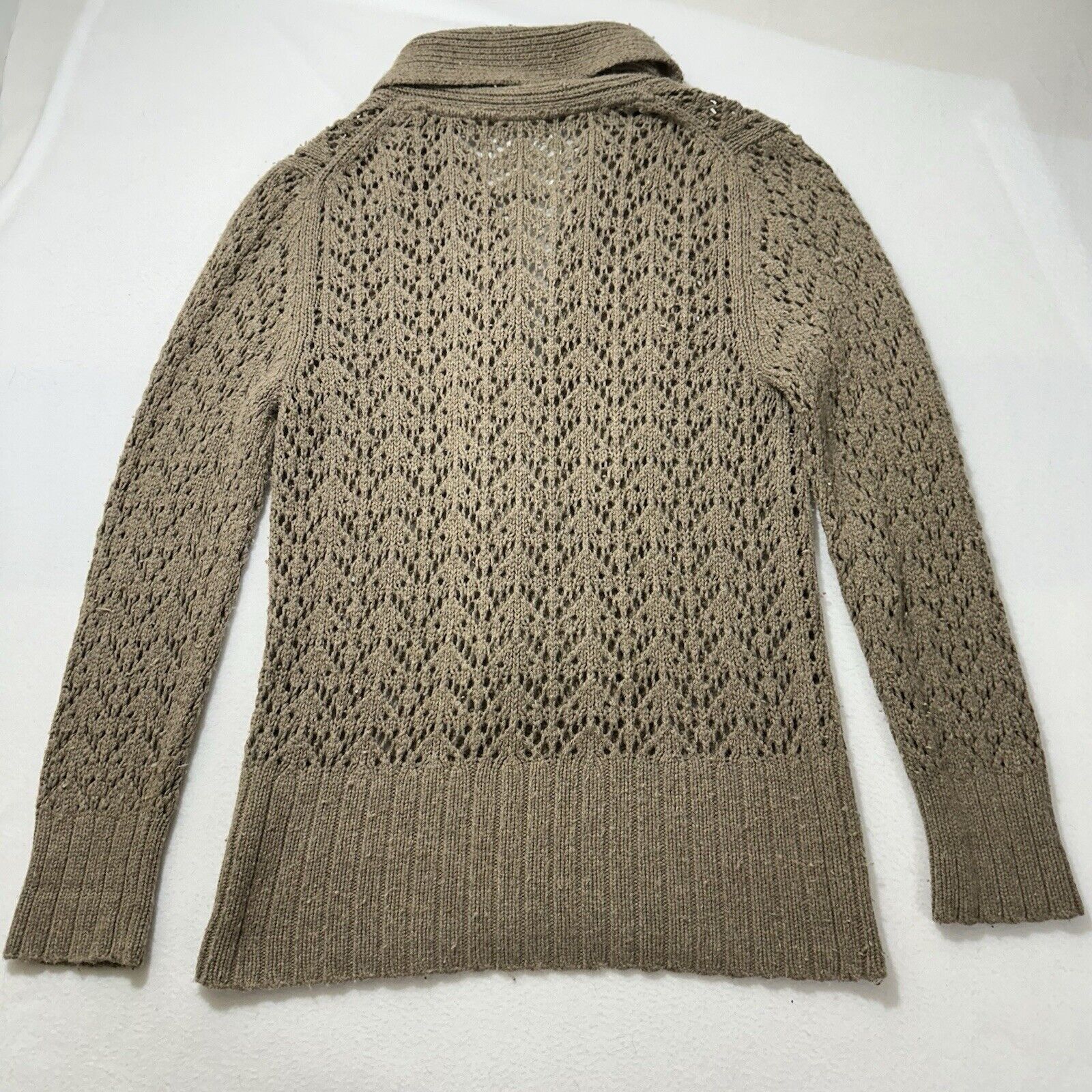 Old Navy Old Navy Large Lambs Wool Angora Cardigan Sweater Knit Beige Size L / US 10 / IT 46 - 11 Thumbnail