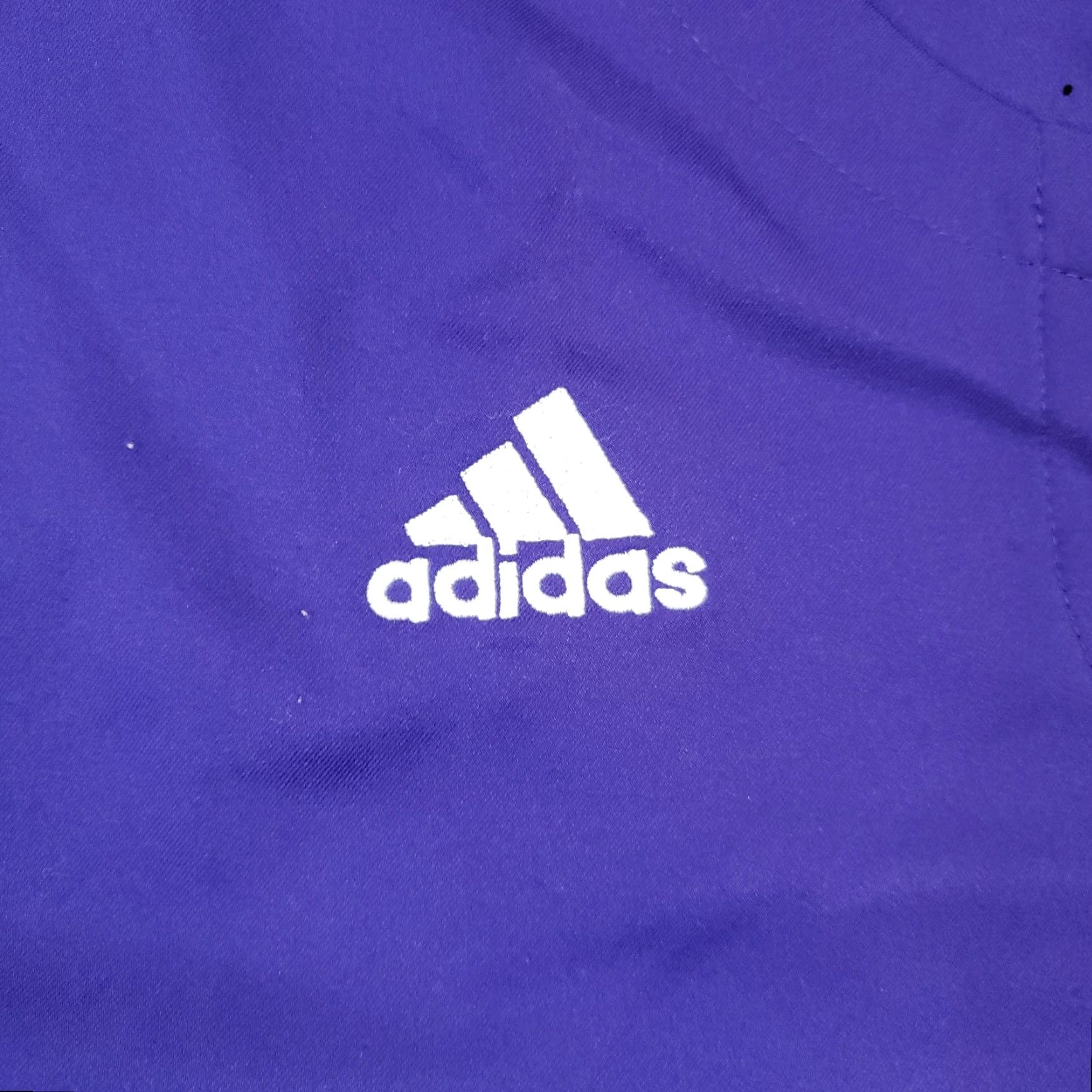 Adidas Adidas Mens Lightweight Short Sleeve V-Neck Windbreaker Jacket Purple Small Size US 29 - 7 Thumbnail
