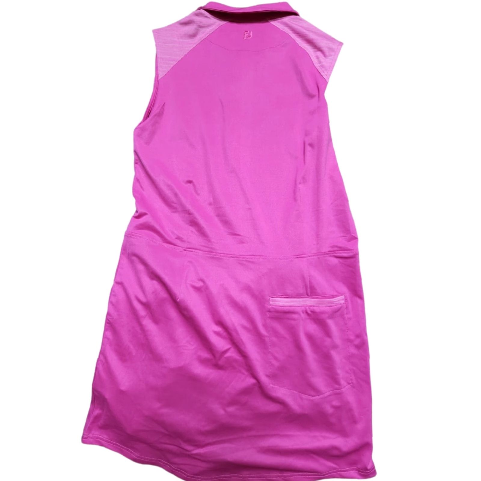 Footjoy FOOTJOY Womens XS Pink Golf Skort Dress - Solid V-Neck, Short Sleeve, Workwear Size XS / US 0-2 / IT 36-38 - 2 Thumbnail
