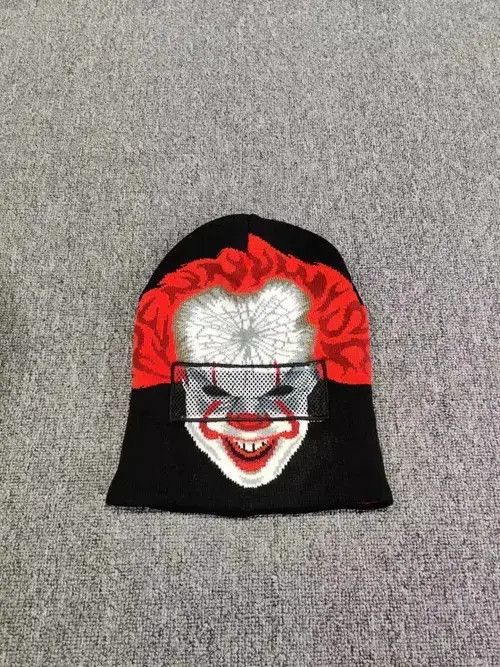Other IT Pennywise Clown Flip Down Beanie Ski Mask Hat Size ONE SIZE - 4 Thumbnail