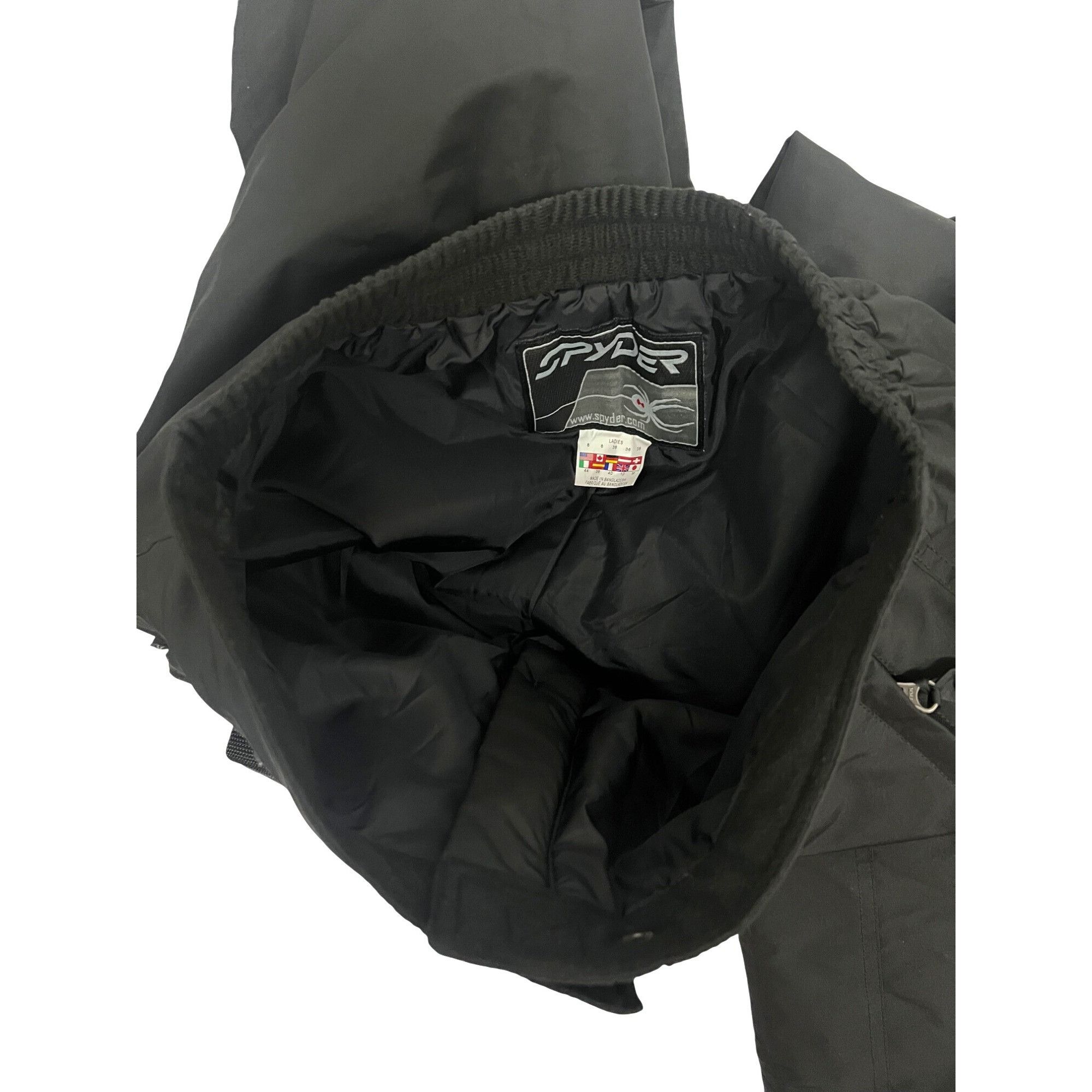 Spyder Spyder Womens Vintage Ski Snowboard Black Lined Pants Sz 8 I Size 30" / US 8 / IT 44 - 7 Thumbnail
