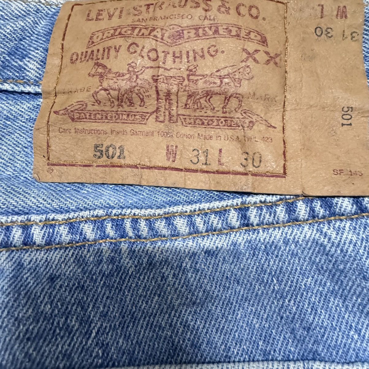 Levi's Vintage Levis 501 Jeans Nice Faded Made in USA Size US 32 / EU 48 - 12 Thumbnail