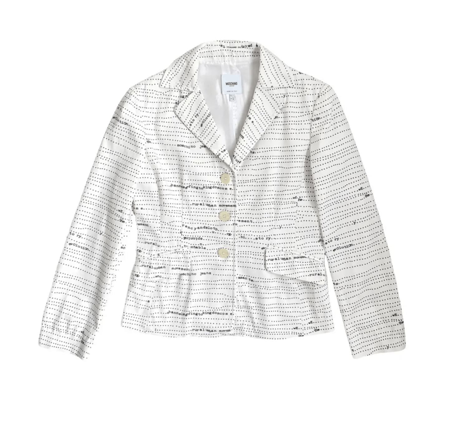 Moschino white blazer Size S / US 4 / IT 40 - 1 Thumbnail