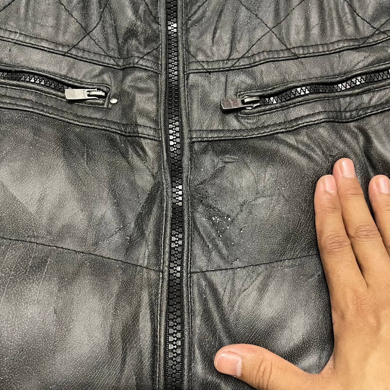 Japanese Brand Vintage Create Barefoot Fur Puffer Synthetic LeatherJacket Size US L / EU 52-54 / 3 - 8 Thumbnail