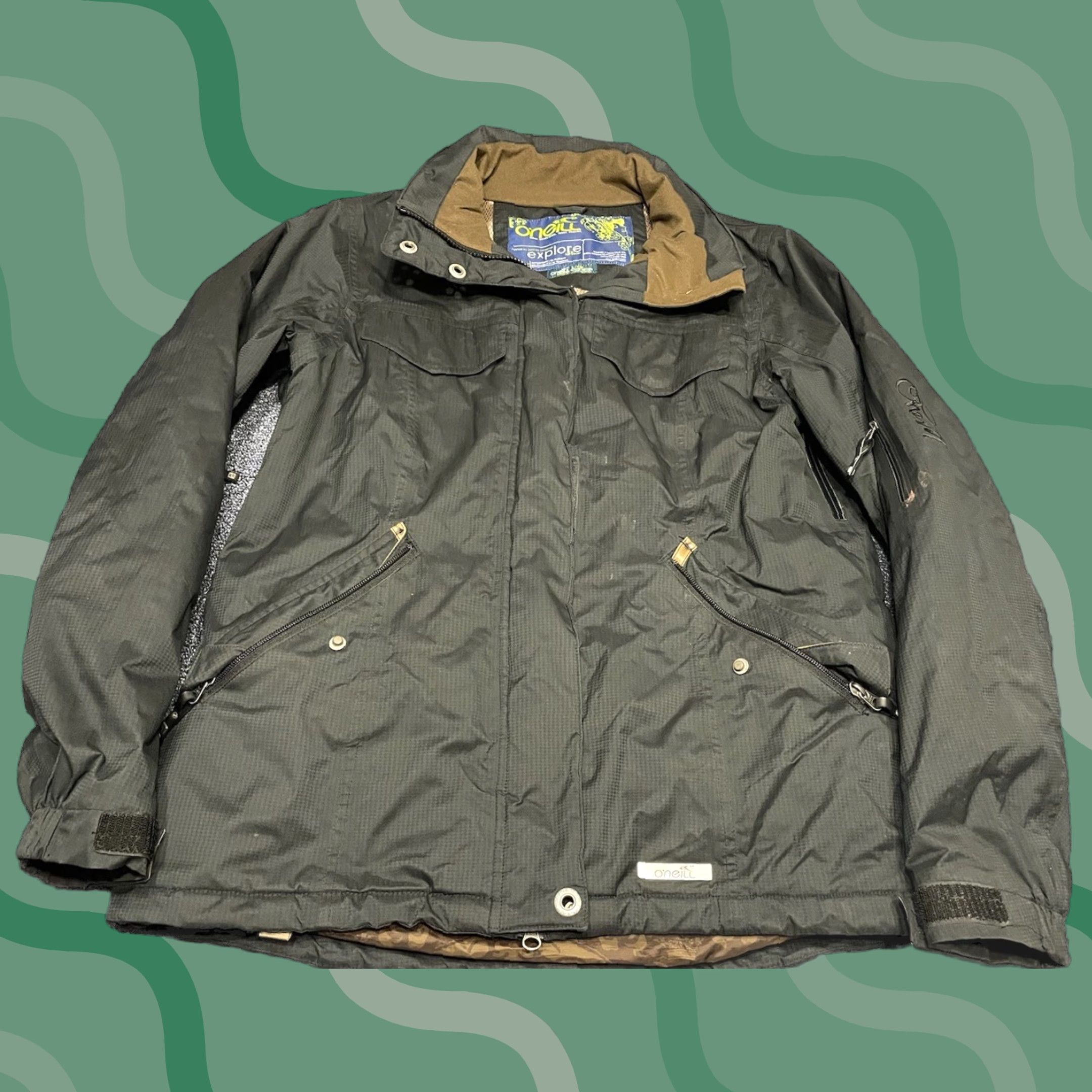 O'Neill O’NEILL Jacket / L / Women’s / Black / Explore Series / Basic Jacket / Zip / Polyester / Mid-Length / Regular Size L / US 10 / IT 46 - 1 Thumbnail