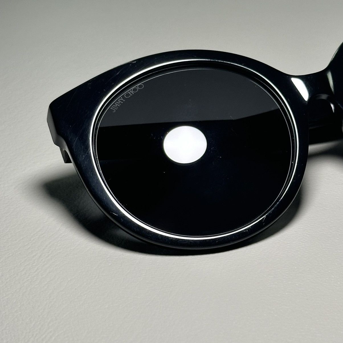 Jimmy Choo Jimmy Choo ASTAR/F/S 54_19_135 Cat Eye Black Sunglasses Size ONE SIZE - 7 Thumbnail