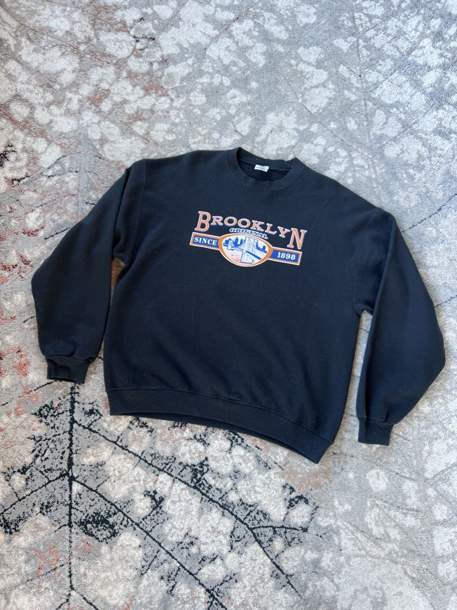 Brooklyn Clothing × Jerzees × Vintage Vintage Jerzees Brooklyn Original Sweatshirt Size US L / EU 52-54 / 3 - 1 Thumbnail
