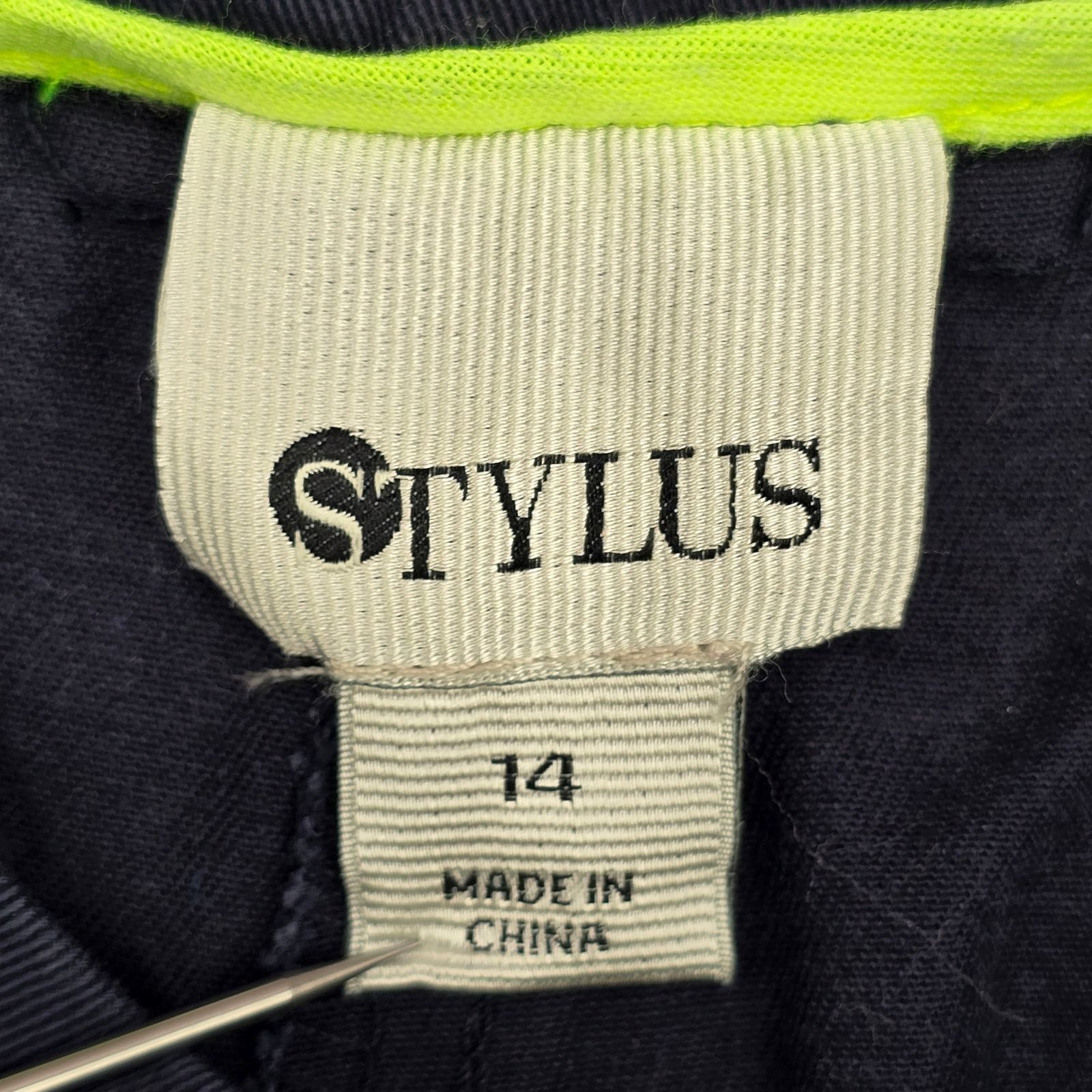 Other Stylus Blue Bermuda Flat Front Bottoms Pants Shorts Plus 14 Size 36" / US 14 / IT 50 - 5 Thumbnail