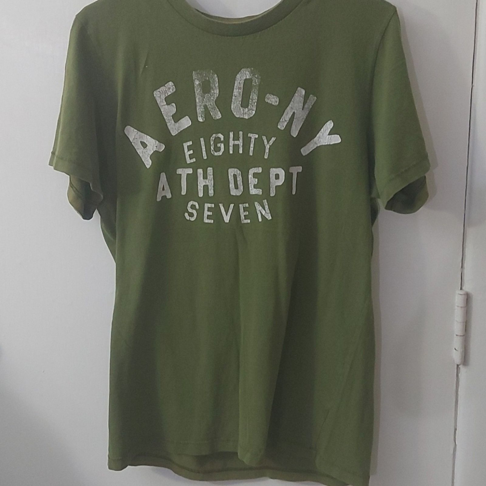 Aeropostale Aeropostale AERO NY Olive Green Logo T-Shirt M Casual Size US M / EU 48-50 / 2 - 1 Thumbnail