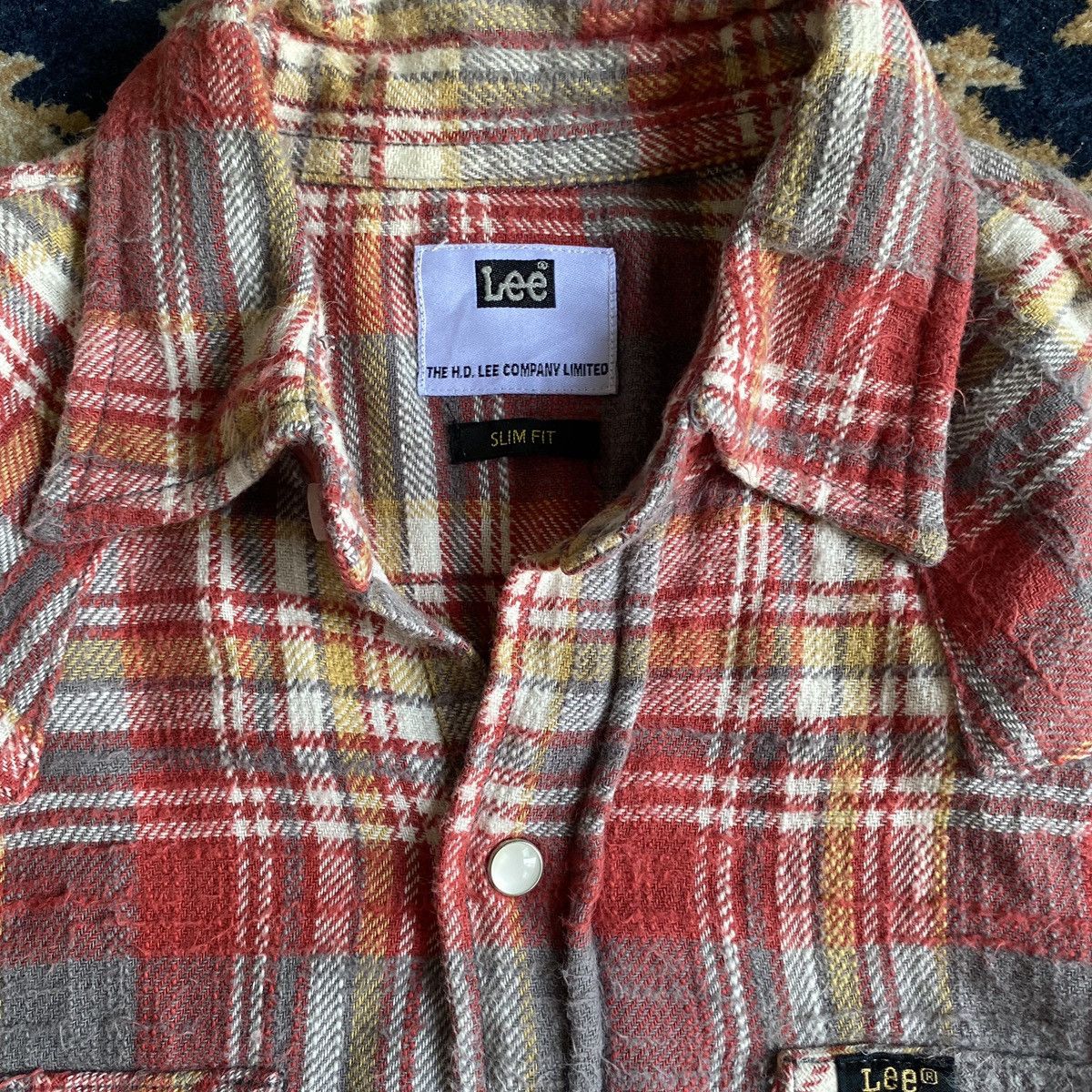Lee × Vintage Lee LT0564 Flannel Longsleve Slim Fit Size US S / EU 44-46 / 1 - 2 Thumbnail