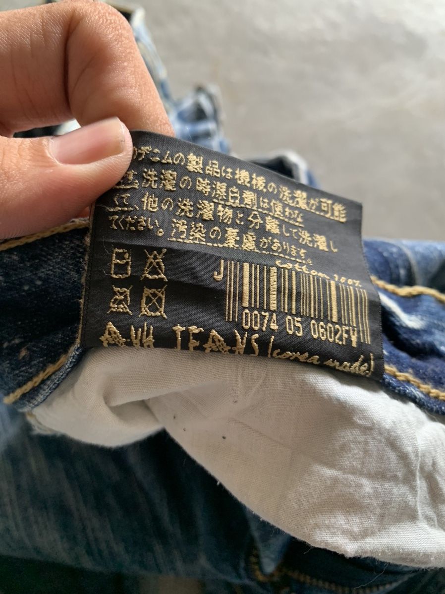 Japanese Brand vintage buckle back jeans sick washed distressed Size US 35 - 6 Thumbnail