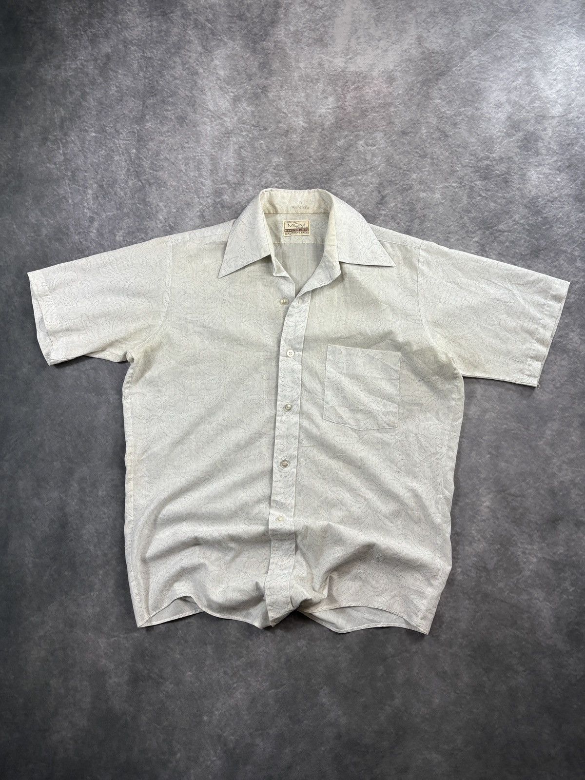 Vintage 1970s MGM Collection Vintage Shortsleeve Shirt Paisely Size US S / EU 44-46 / 1 - 2 Thumbnail