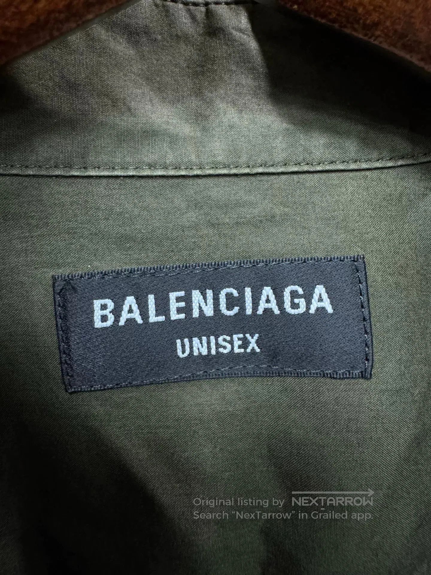 Balenciaga balenciaga army green patchwork shirt. Size US M / EU 48-50 / 2 - 3 Thumbnail