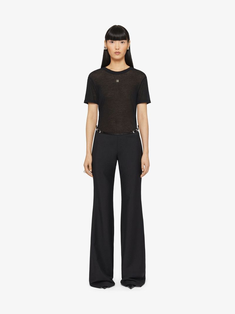 Givenchy o1w1db10326 Draped Back Fitted T Shirt in Black Size L / US 10 / IT 46 - 2 Thumbnail