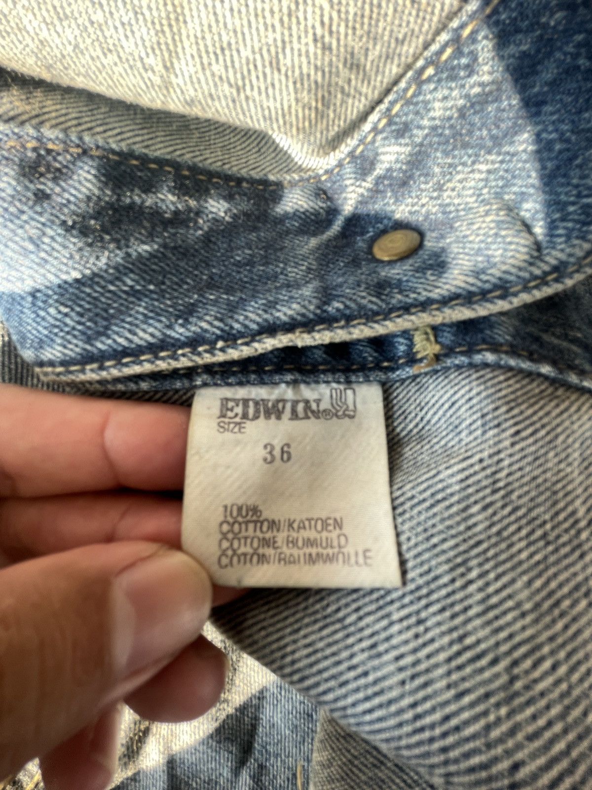 Edwin Vintage Edwin Denim Battle Jacket Size US M / EU 48-50 / 2 - 7 Thumbnail