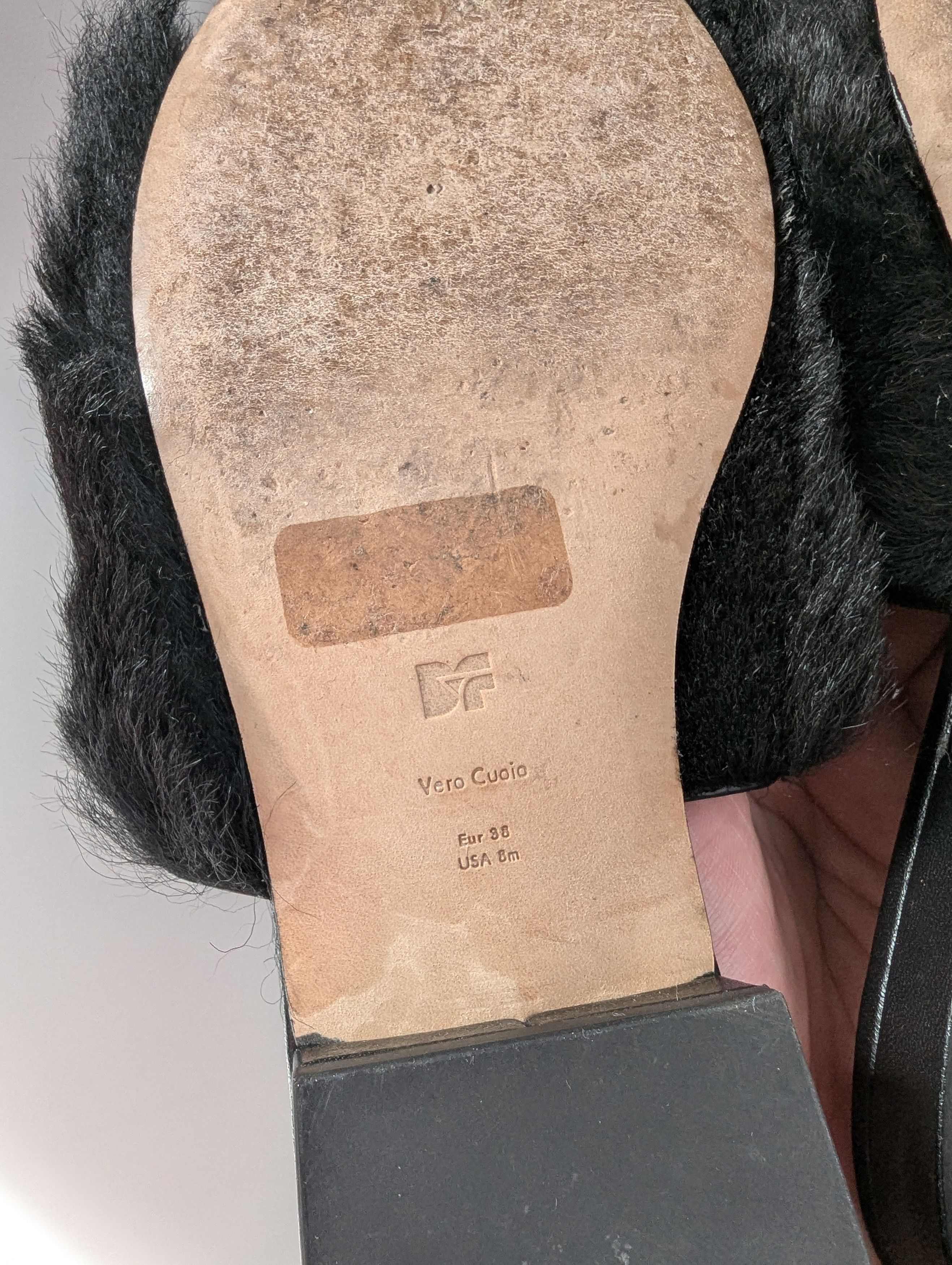 Diane von Furstenberg × Japanese Brand Diane Von Furstenberg Santi shearling slides - black Size US 8 / IT 38 - 5 Thumbnail