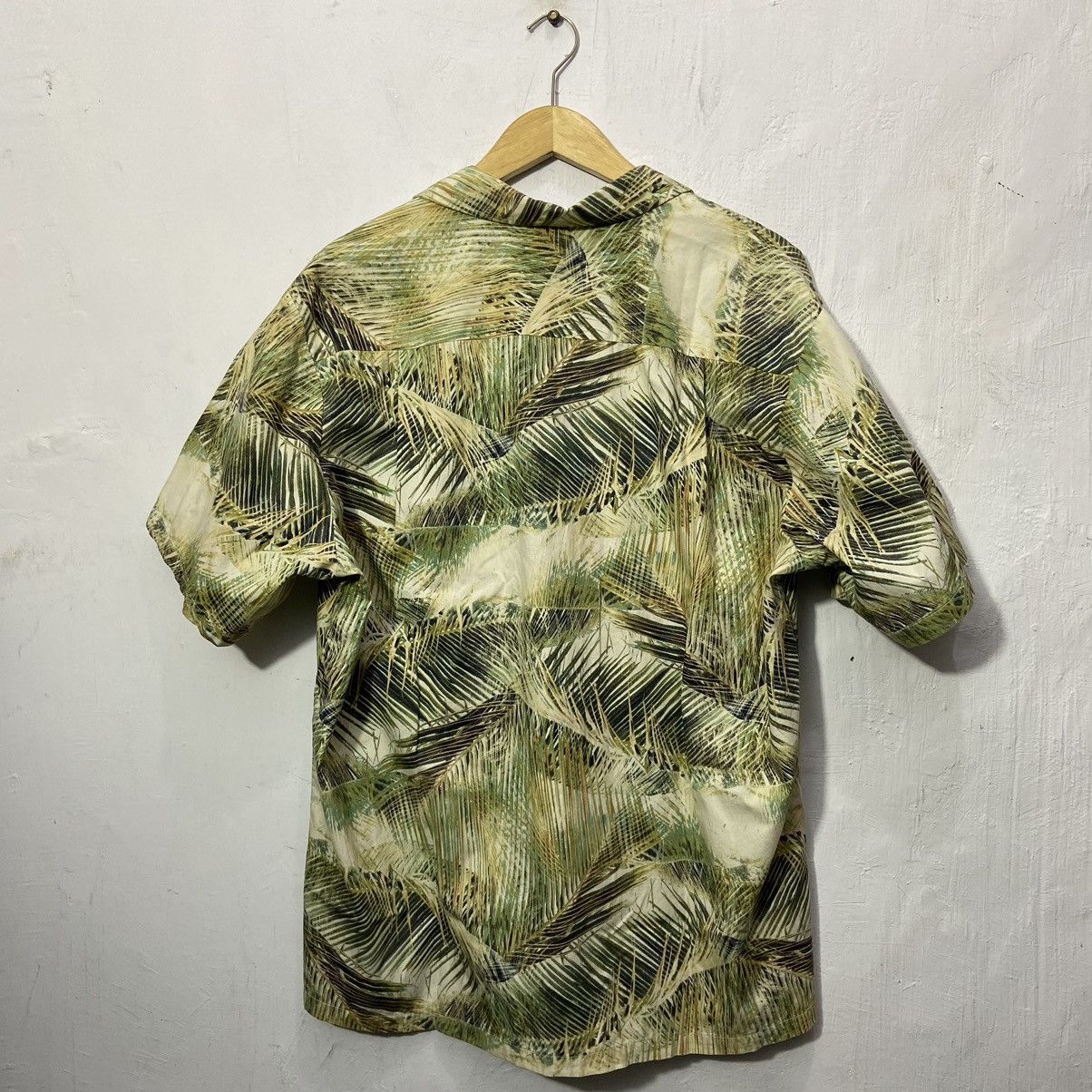 Realtree Rjc Hawaii Open Collar Short Shirt Pattern Palm Tree Green ⁣ Size US XL / EU 56 / 4 - 3 Thumbnail