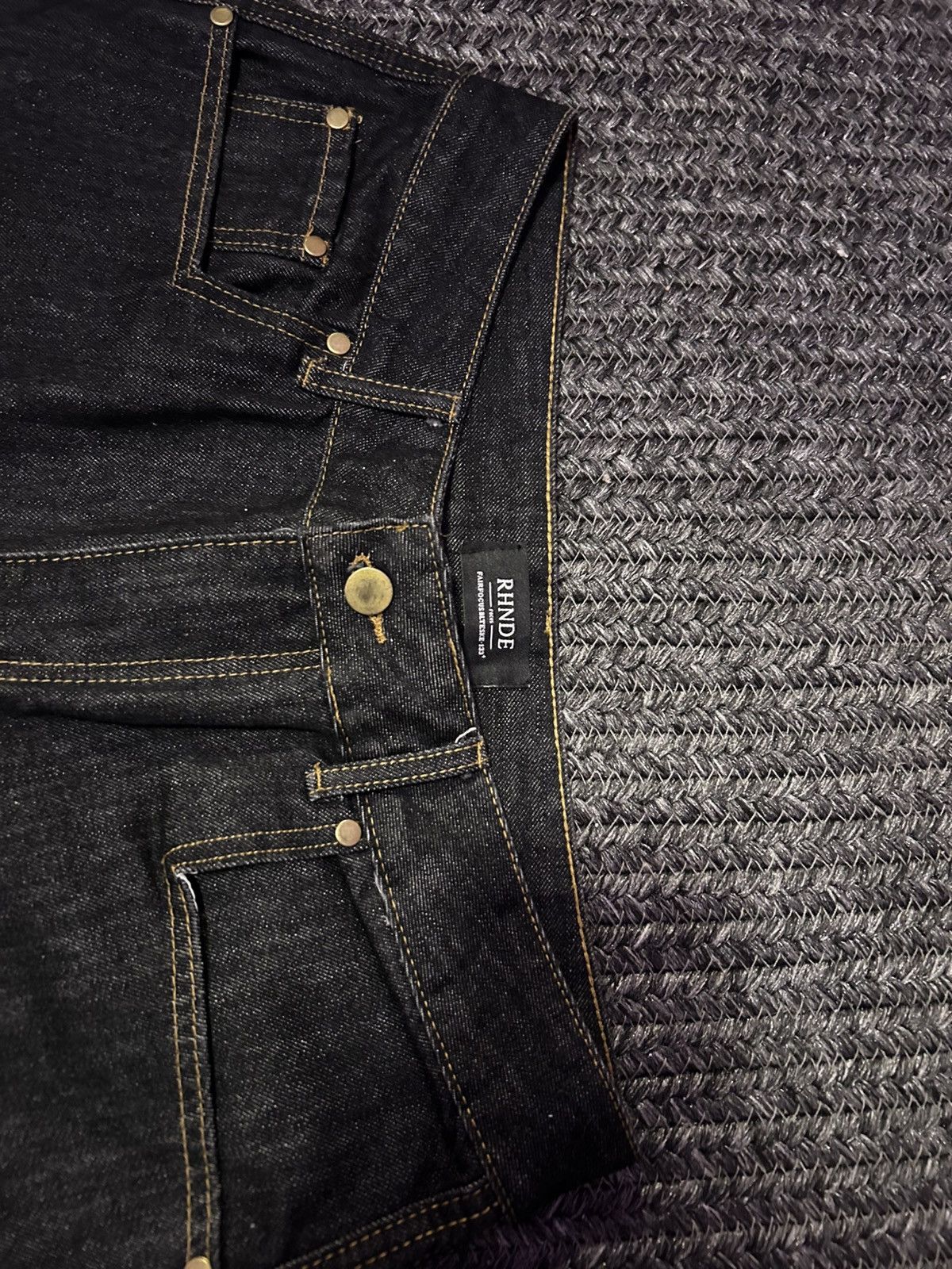 Other Dark Blue Denim with Plaid Pocket Size US 34 / EU 50 - 4 Thumbnail