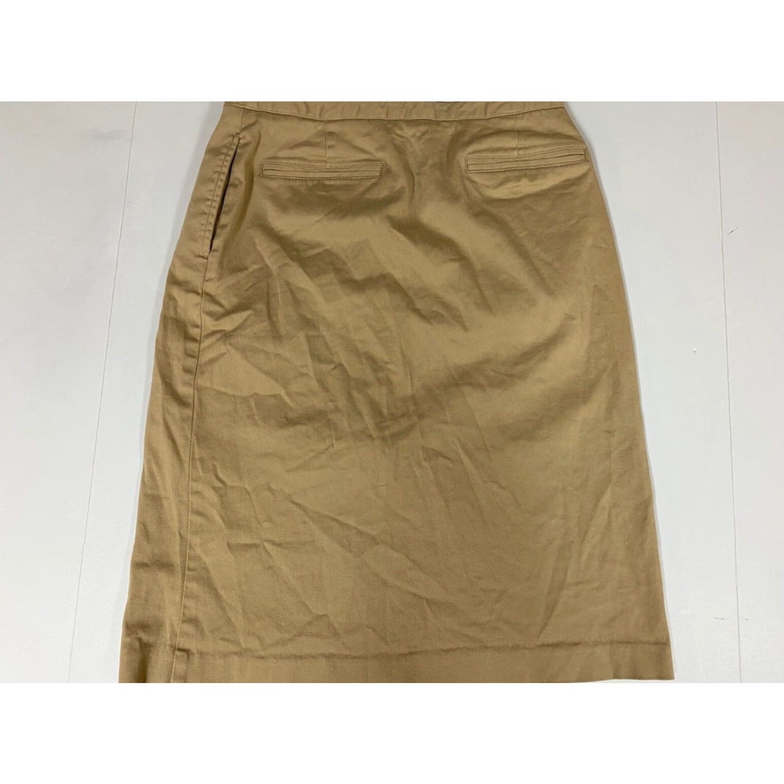 Vintage The Limited Skirt 6 Beige A-Line Knee Length Womens Stretch Raffled Casual Vintage No Size 28" / US 6 / IT 42 - 7 Thumbnail