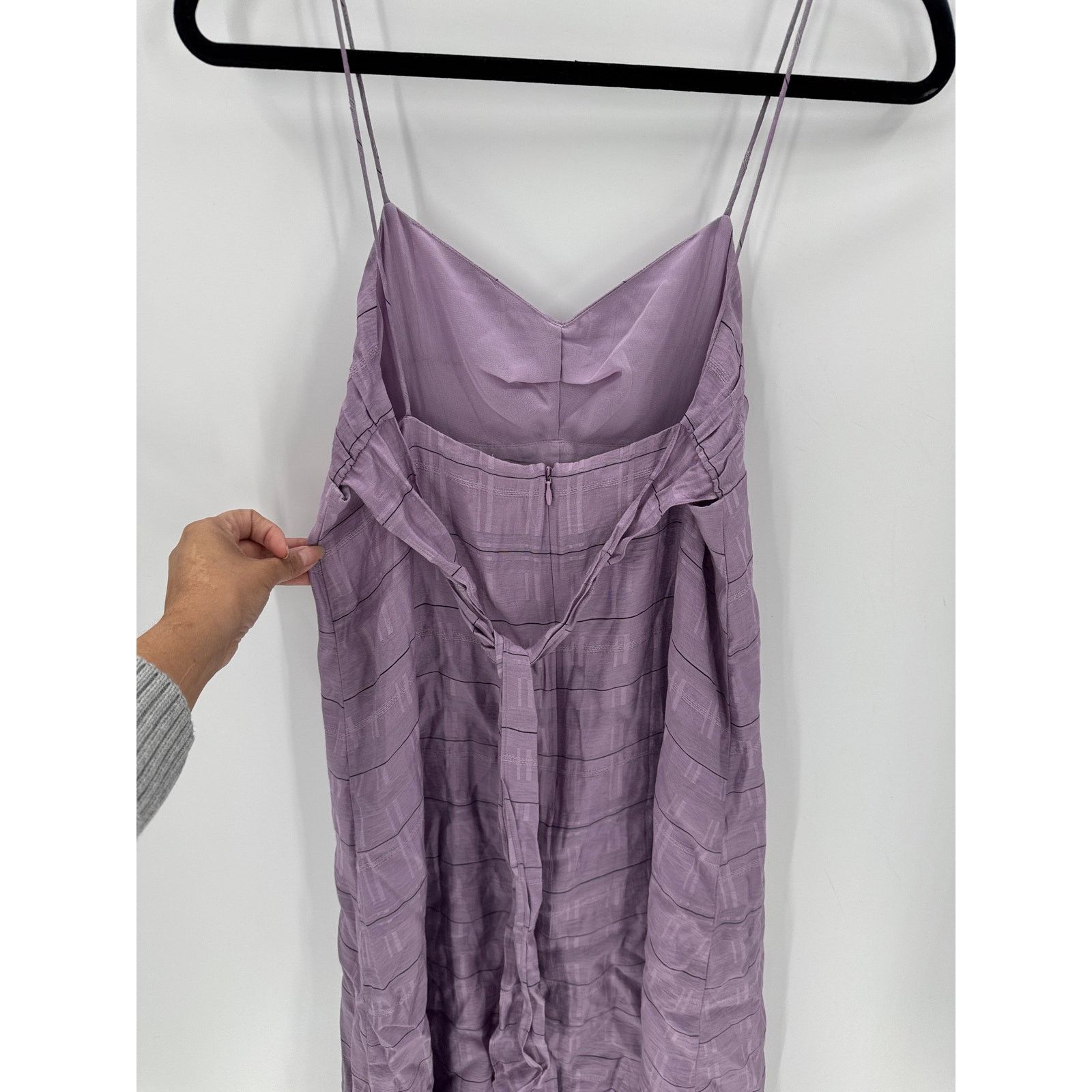 Madewell Madewell Tie-Back Cami midi dress subtle plaid design sz 2 Size XS / US 0-2 / IT 36-38 - 4 Thumbnail