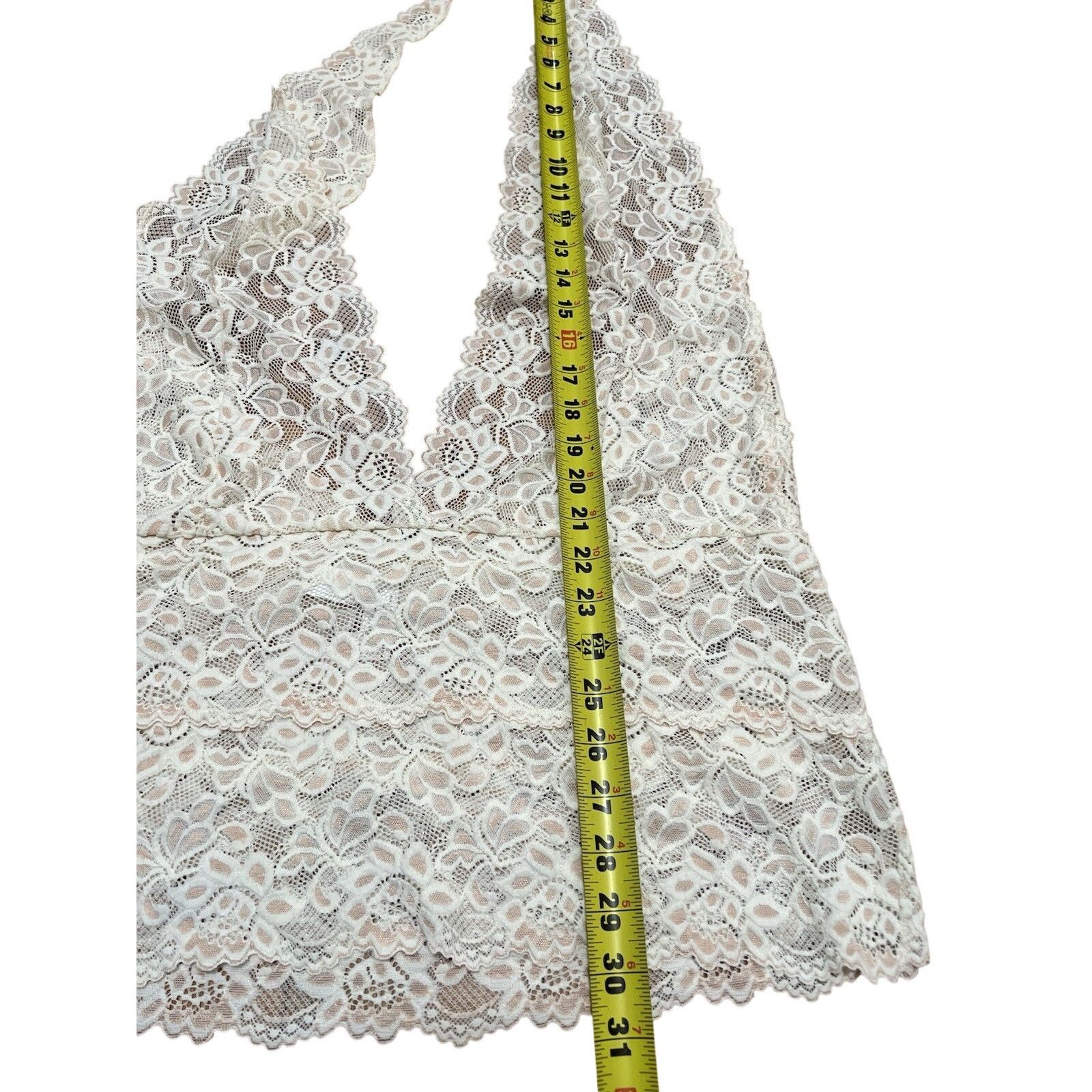 & Other Stories Frederick's of Hollywood SZ 1X Jessica Lace Whit Top A003123 Size ONE SIZE - 7 Thumbnail