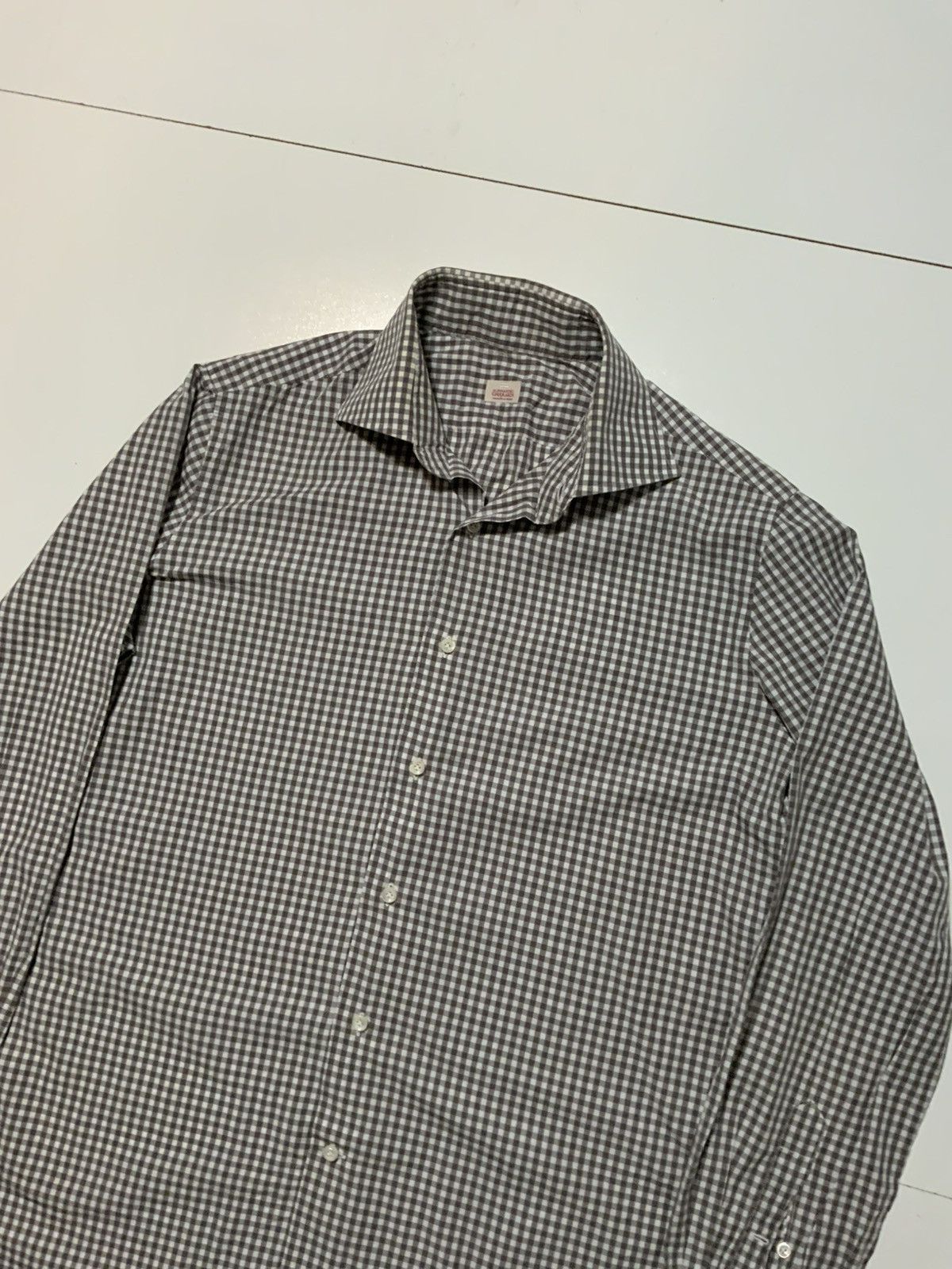 Other Alessandro Gherardi 100% Cotton Check Plaid Dress Shirt Size US S / EU 44-46 / 1 - 3 Thumbnail
