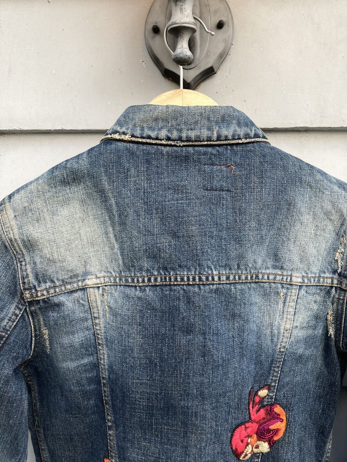 Miss Sixty Miss Sixty 2000’s Italy Denim Distressed Faded Knit Details Size M / US 6-8 / IT 42-44 - 11 Thumbnail