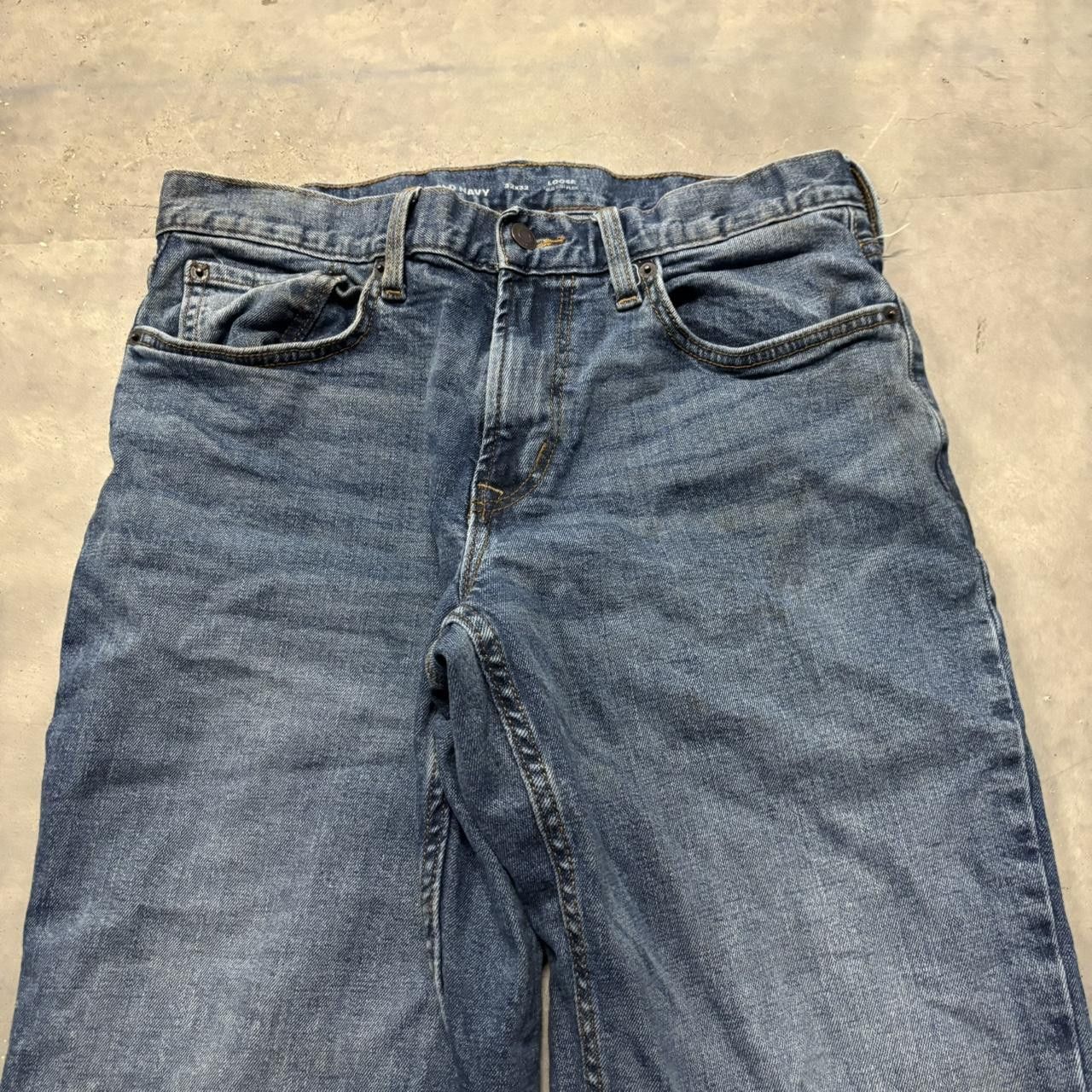 Japanese Brand × Vintage Crazy Vintage Y2K/2000s Grunge Dark Wash Essential Denim Jeans! Size US 31 - 5 Thumbnail
