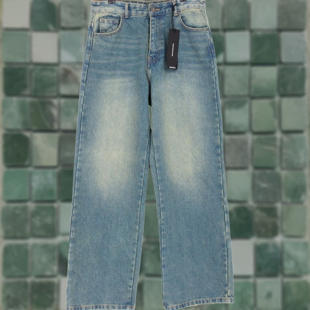 Good For Nothing GOODFORNOTHING Womens Baggy Wide Leg High Rise Denim Jeans Blue 10 NWT Size 32" / US 10 / IT 46 - 1 Thumbnail