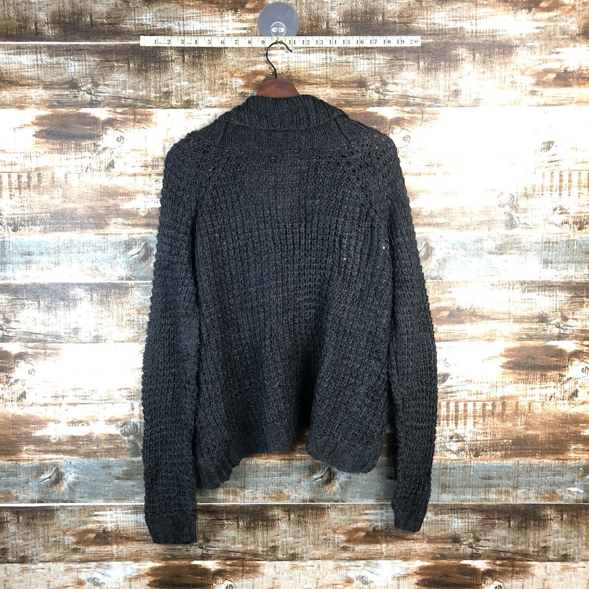 Homespun Knitwear DL Anna Luna japan Black Cardigan Knitwear #C528 Size M / US 6-8 / IT 42-44 - 10 Thumbnail