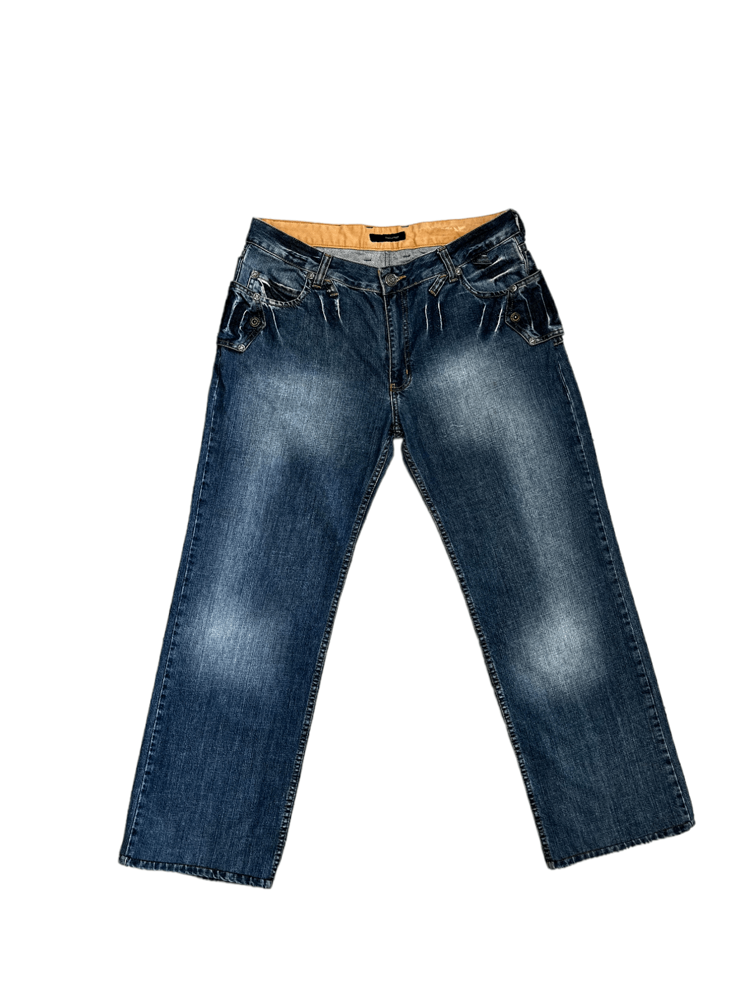 Dsquared2 💀 DSQUARED2 VINTAGE JEANS ITALY SKULL NAVY LUXURY Y2K DENIM Size US 38 / EU 54 - 5 Thumbnail
