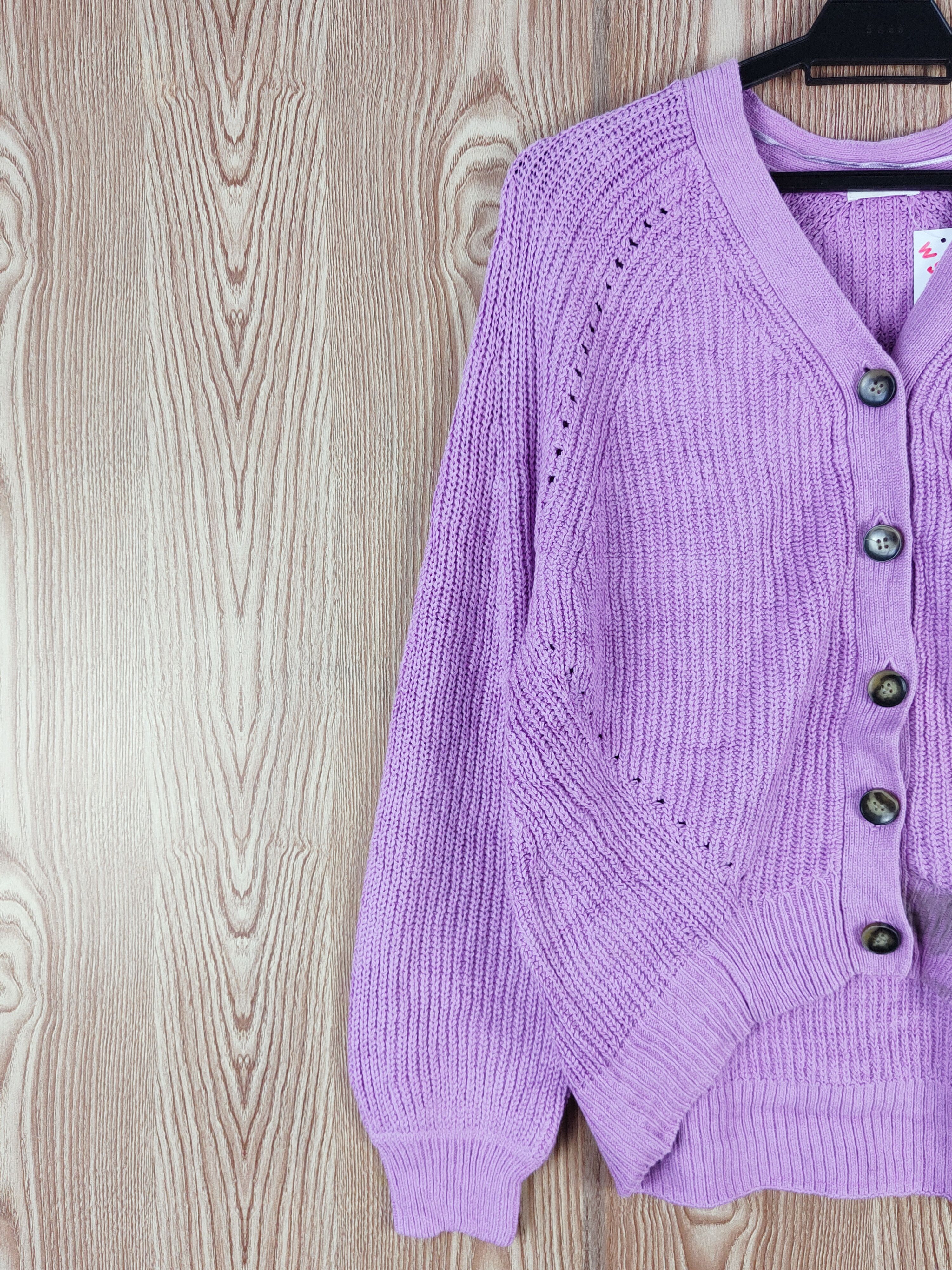 GU GU Purple Knitwear Cardigan #W551 Size S / US 4 / IT 40 - 3 Thumbnail