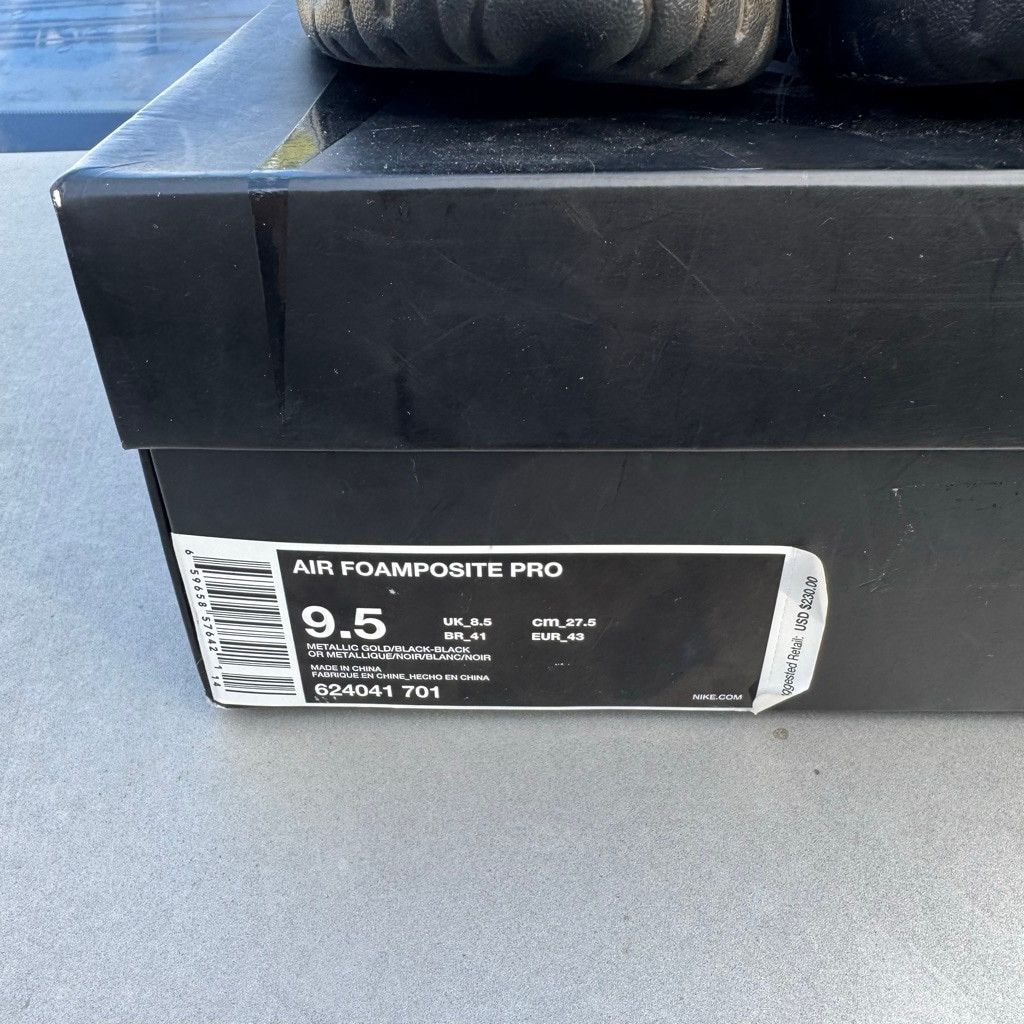 Nike Nike Air Foamposite Pro Metallic Gold Sneakers Size 9.5 Size US 9.5 / EU 42-43 - 5 Thumbnail