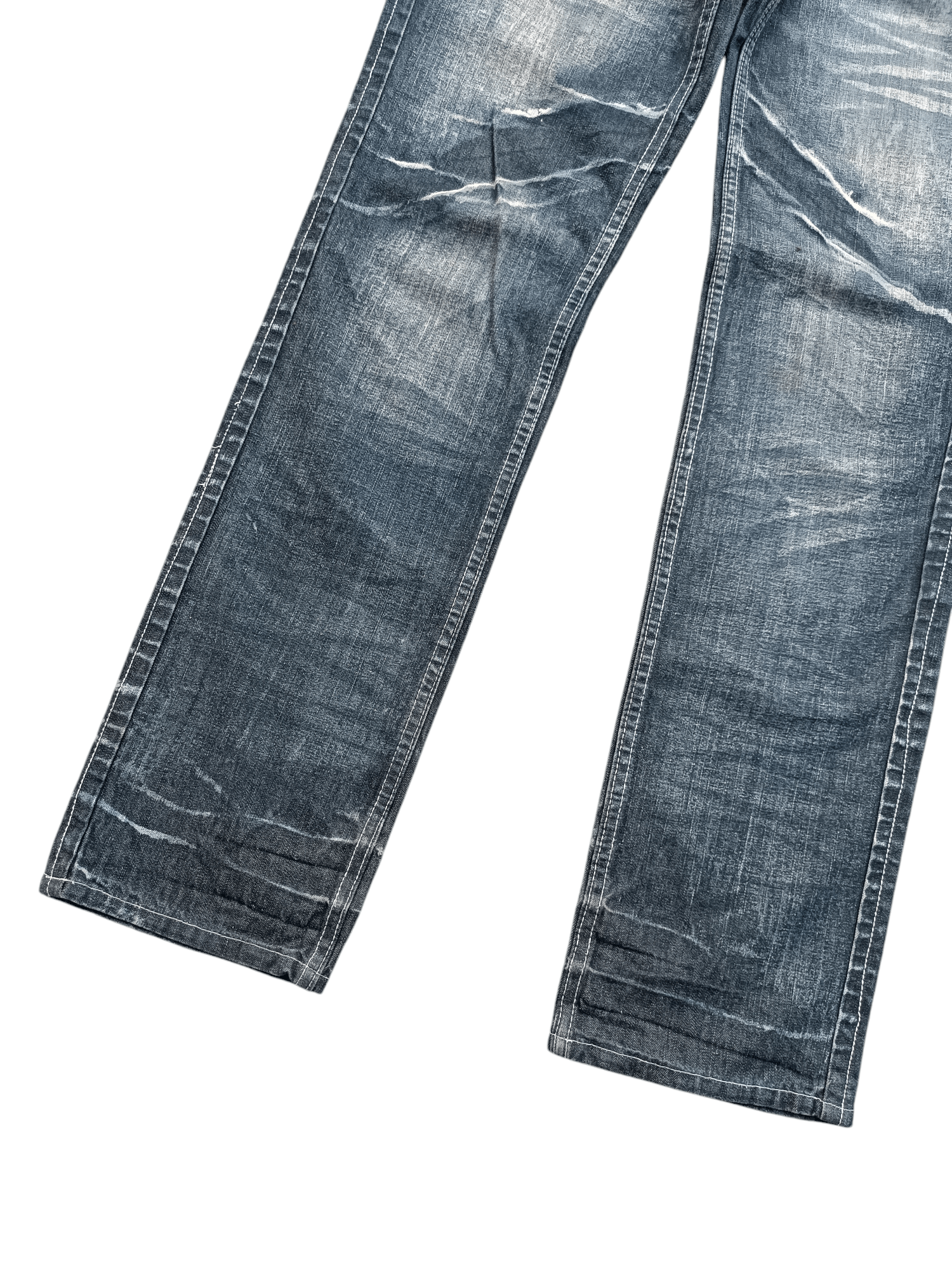 Japanese Brand RARE 🇯🇵 LOWBOX 🇯🇵 Seditionaries Acid Wash Whiskers Jeans Size US 30 / EU 46 - 3 Thumbnail