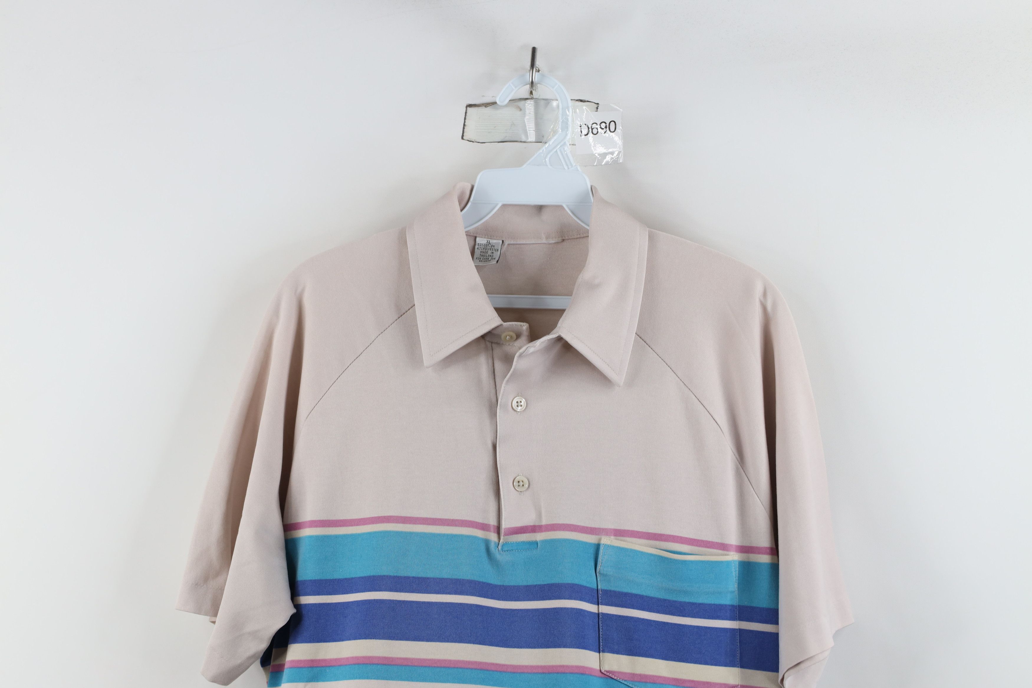 Vintage Vintage 70s Streetwear Bock Knit Collared Golf Polo Shirt Size US XL / EU 56 / 4 - 2 Thumbnail