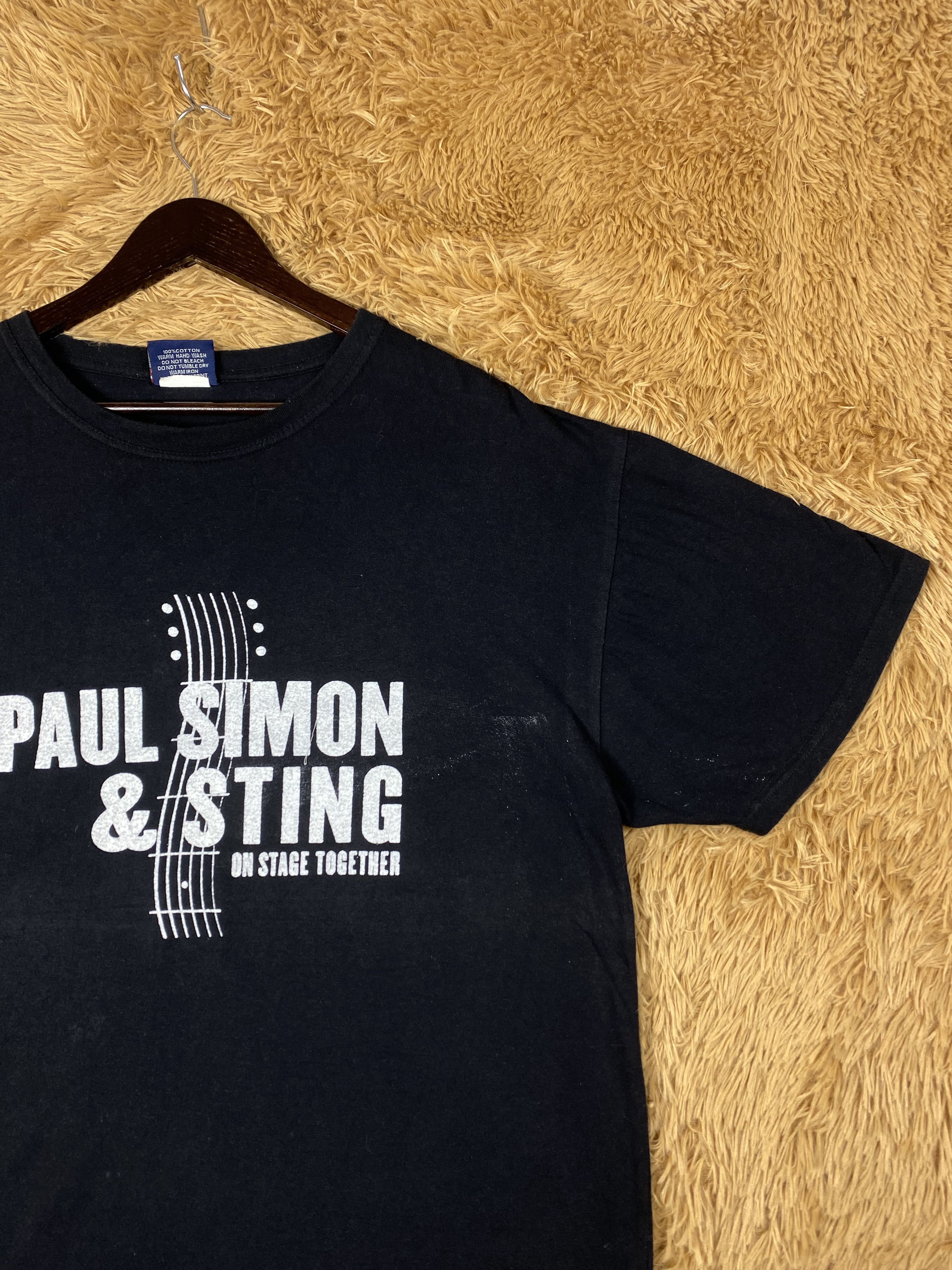 Band Tees Vintage Paul Simon & Sting Shorts Sleeve T-Shirts PT0091 Size US XL / EU 56 / 4 - 3 Thumbnail