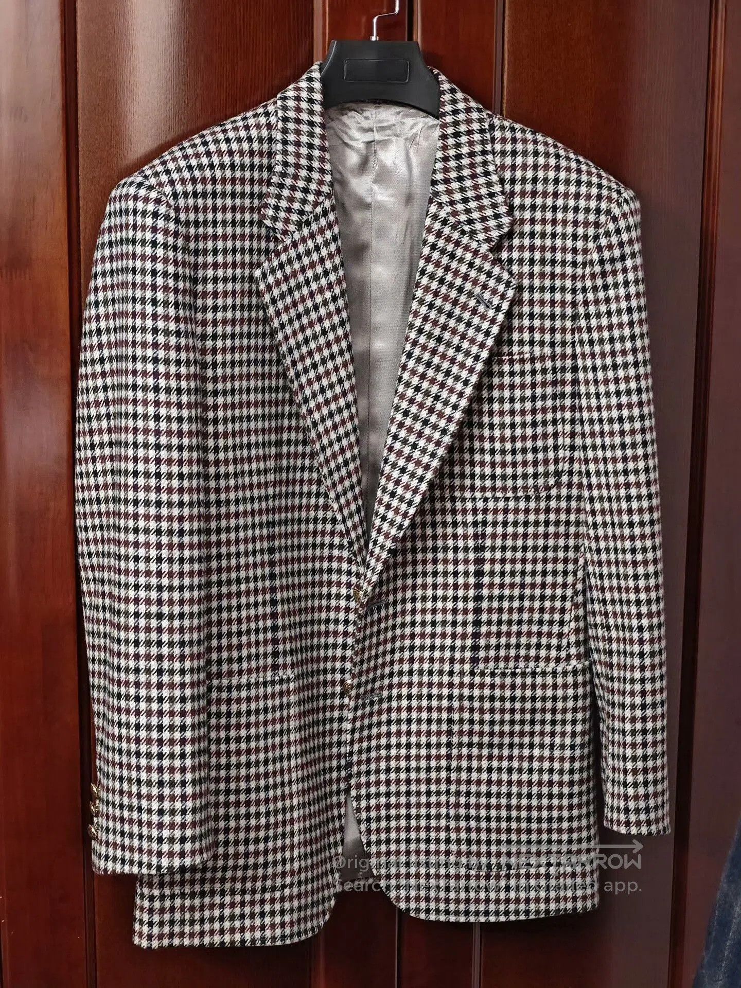 SCOTTeVEST Custom Wool Suit in Houndstooth Pattern. Size US S / EU 44-46 / 1 - 1 Thumbnail