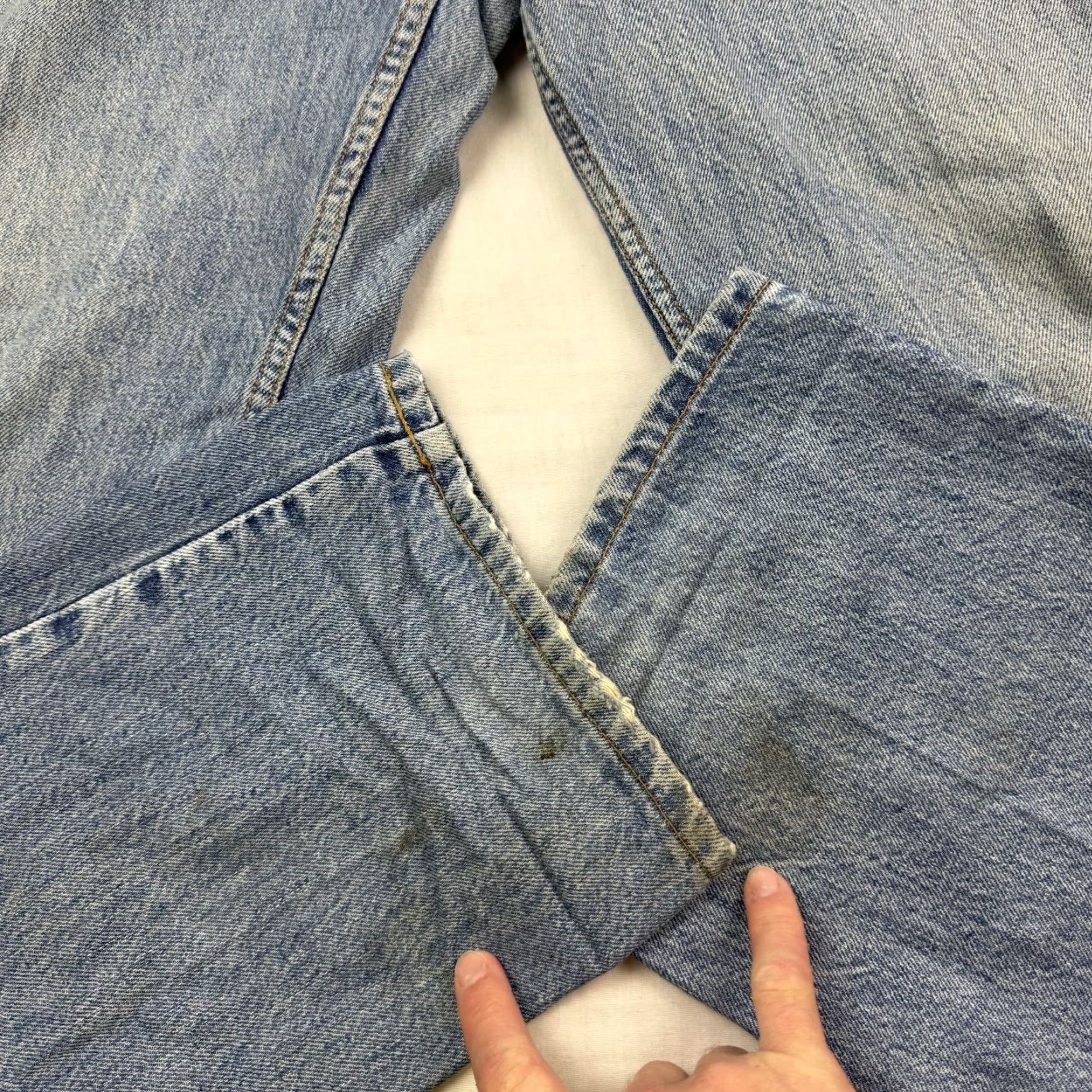 Abercrombie & Fitch VINTAGE Abercrombie & Fitch Jeans Hipster Y2K 90s Grunge Punk Baggy Wide-Leg Adult 38x32 Blue Mens Size US 38 / EU 54 - 7 Thumbnail
