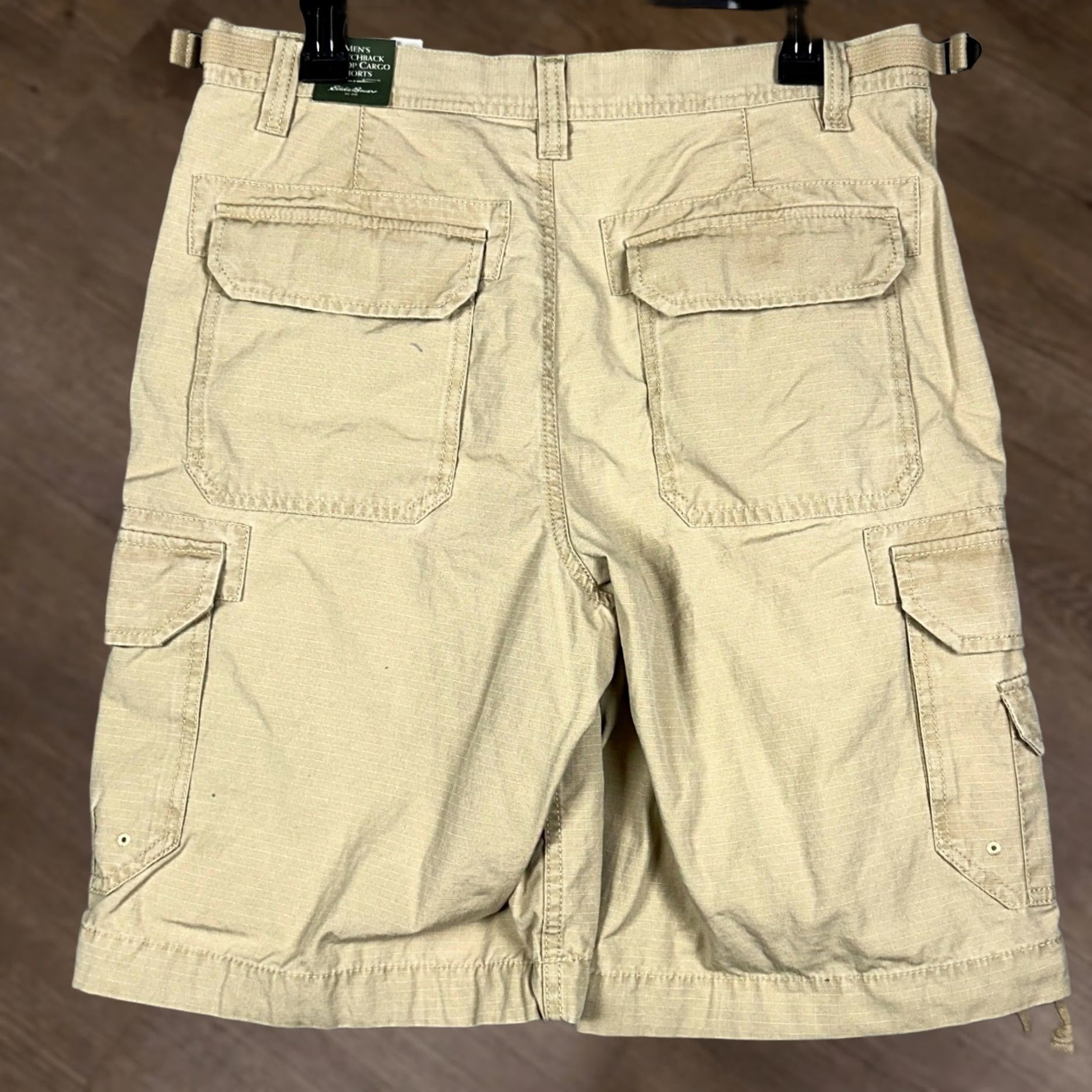 Eddie Bauer Eddie Bauer Cargo Shorts Men 32 Tan Ripstop Cargo Pocket Hiking Outdoor Size US 34 / EU 50 - 1 Thumbnail