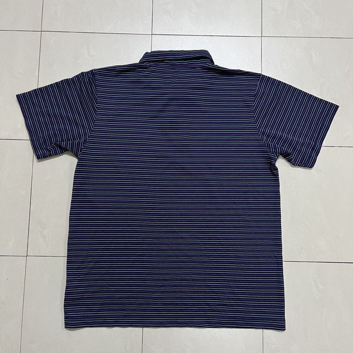 All Sport × GU × Japanese Brand GU Japan Easy Dry Stripes Polo Jersey Shirt Size US M / EU 48-50 / 2 - 7 Thumbnail
